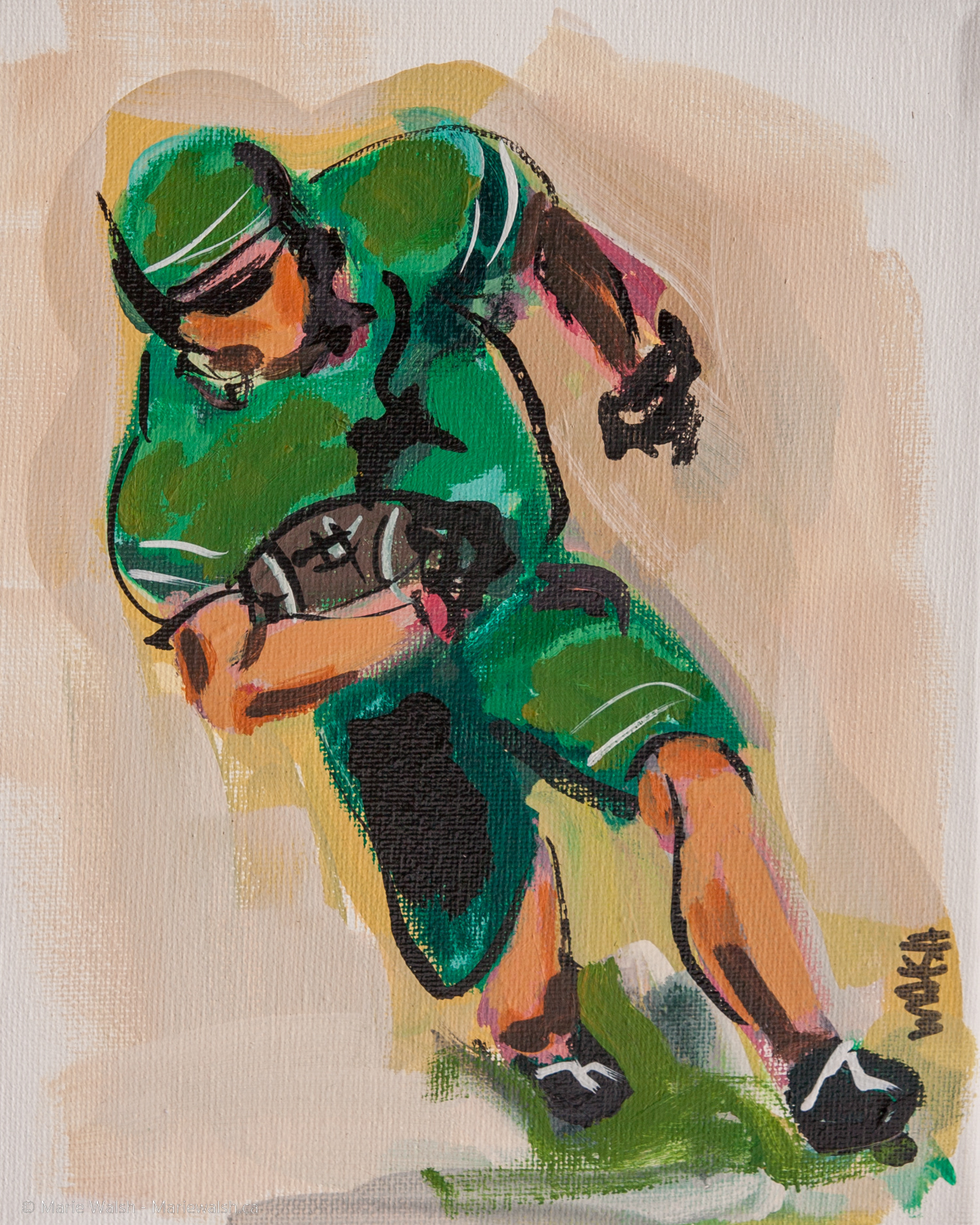 Foot, acrylique sur toile, 8 x 10 (2013) 