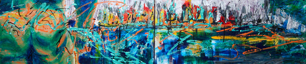 Window, acrylique sur toile, 2x (22 x 14) (2010)