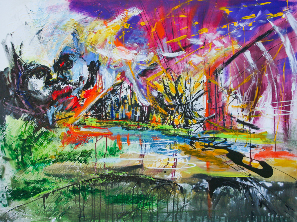 Lybie, acrylique sur toile, 53 x 40 (2011) 