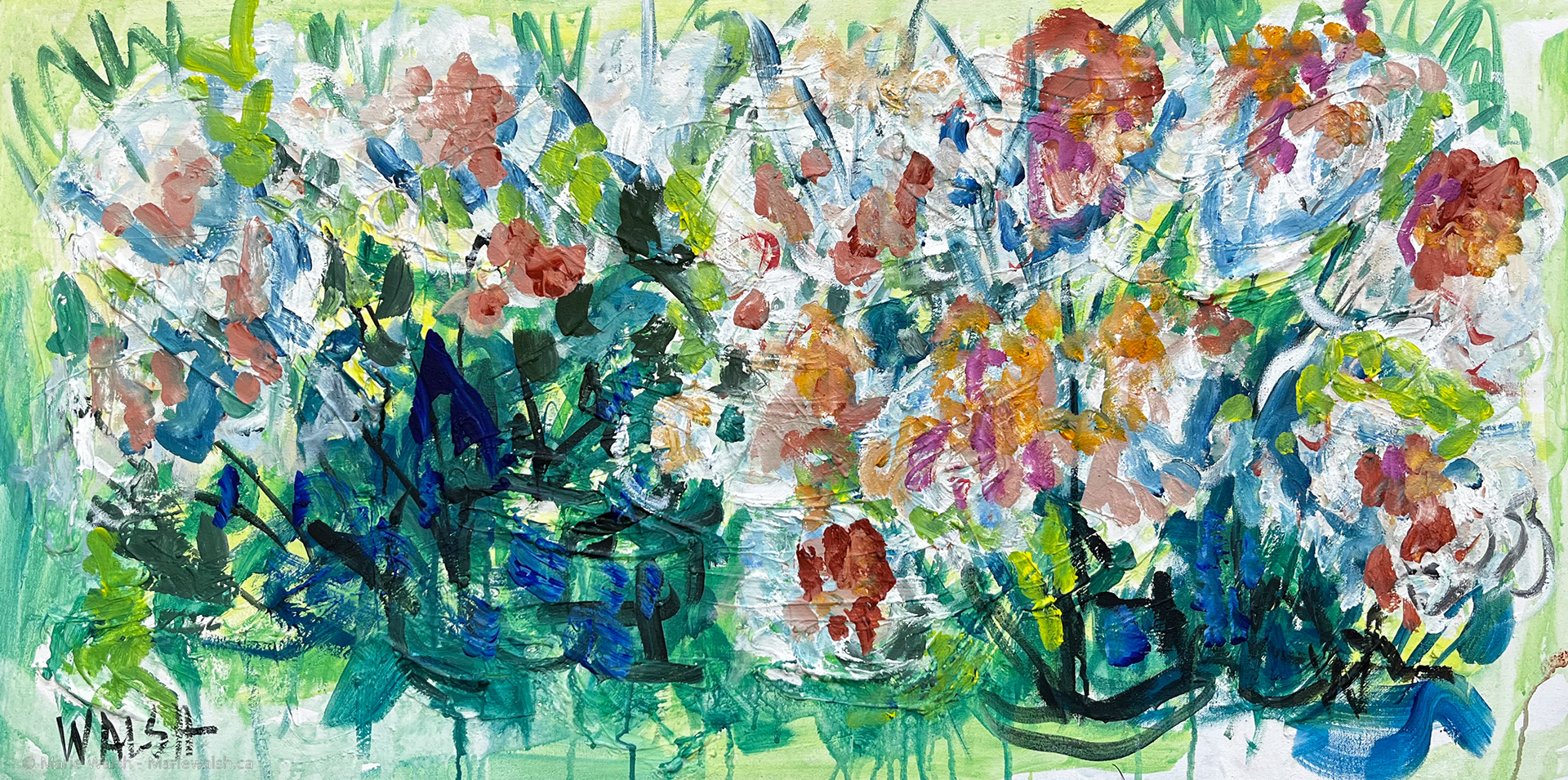 Disponible, Nice day 24 x 50, acrylique