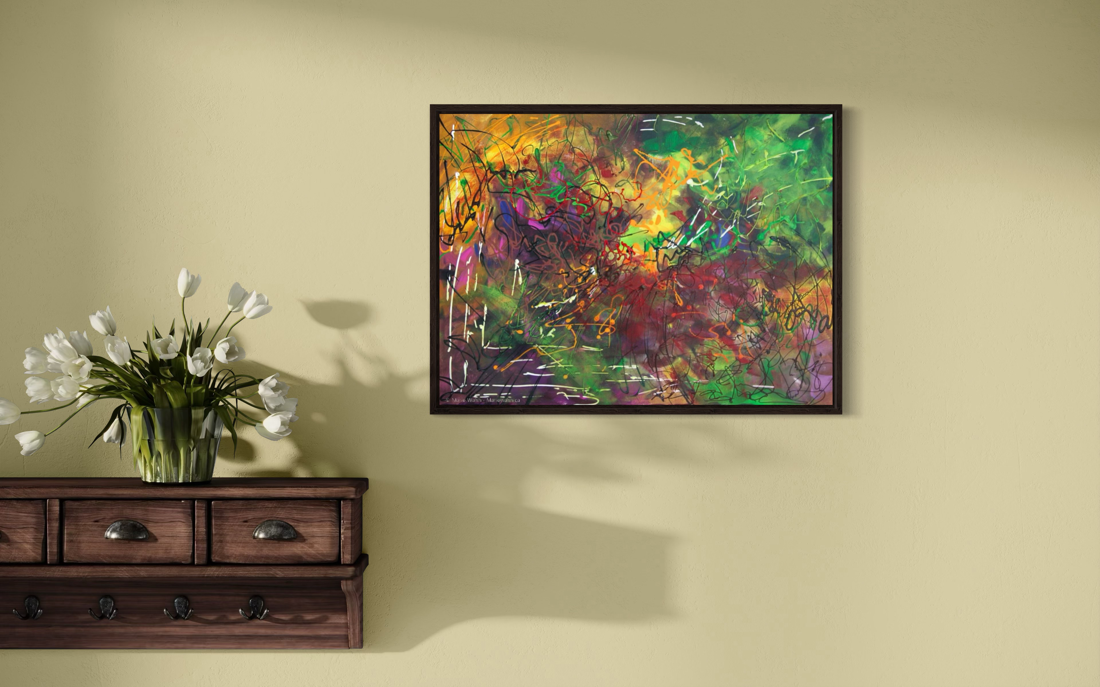 Jungle way, acrylique sur toile, 24 x 18 (2010)