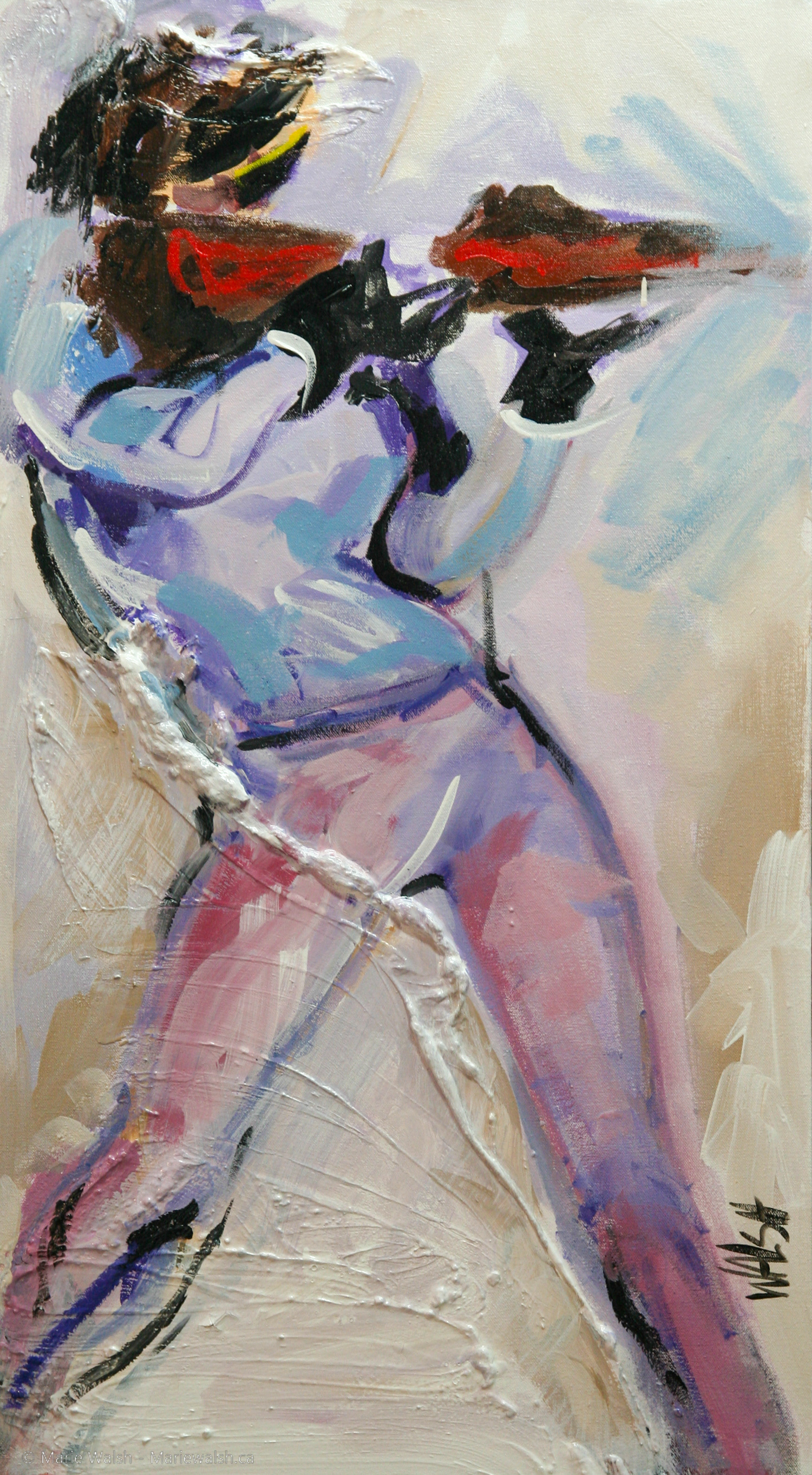 Prise de possession, acrylique et autres, 19 x 34 (2013)