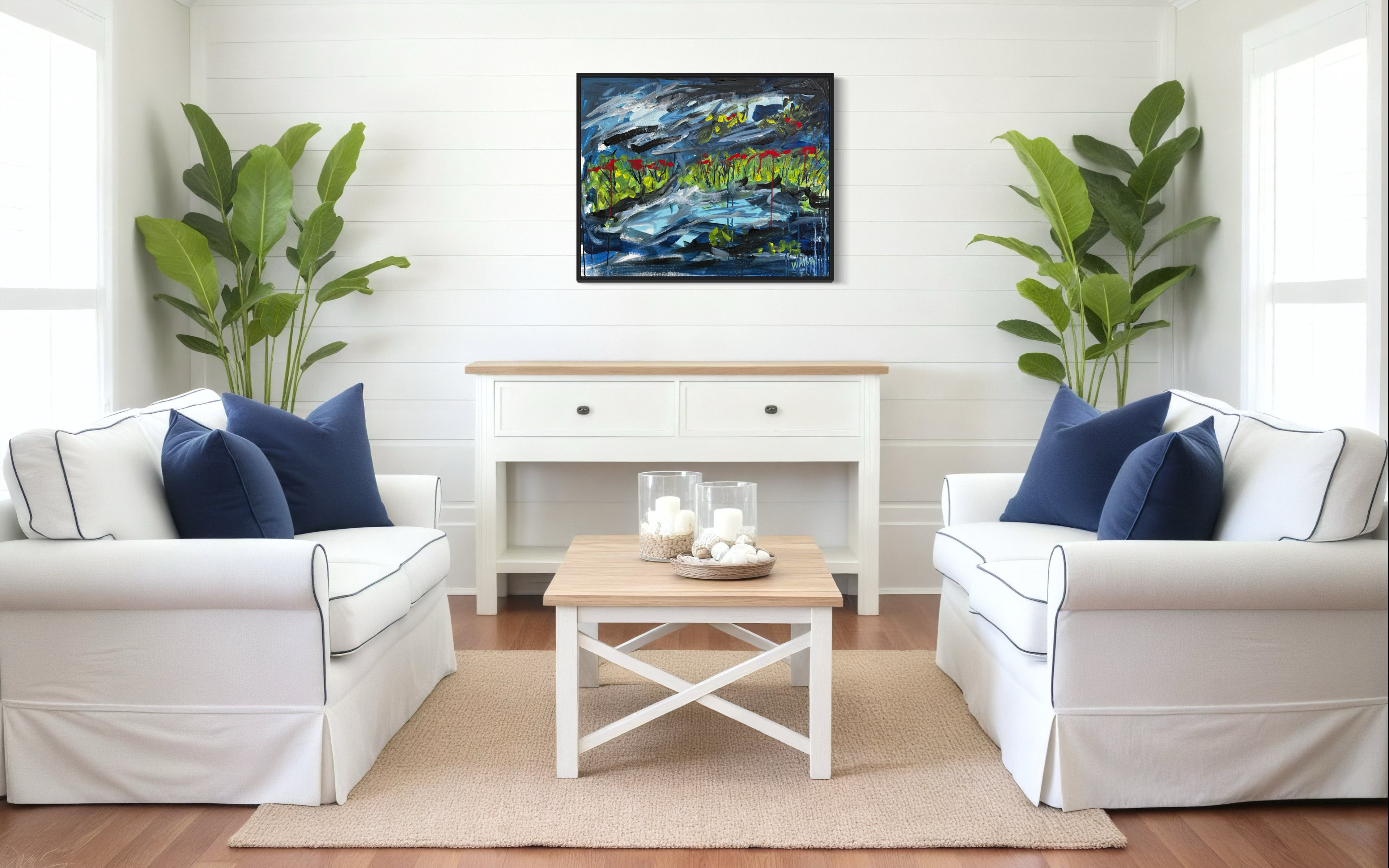 Disponible, Sur la route , 24 x 30 acrylique
