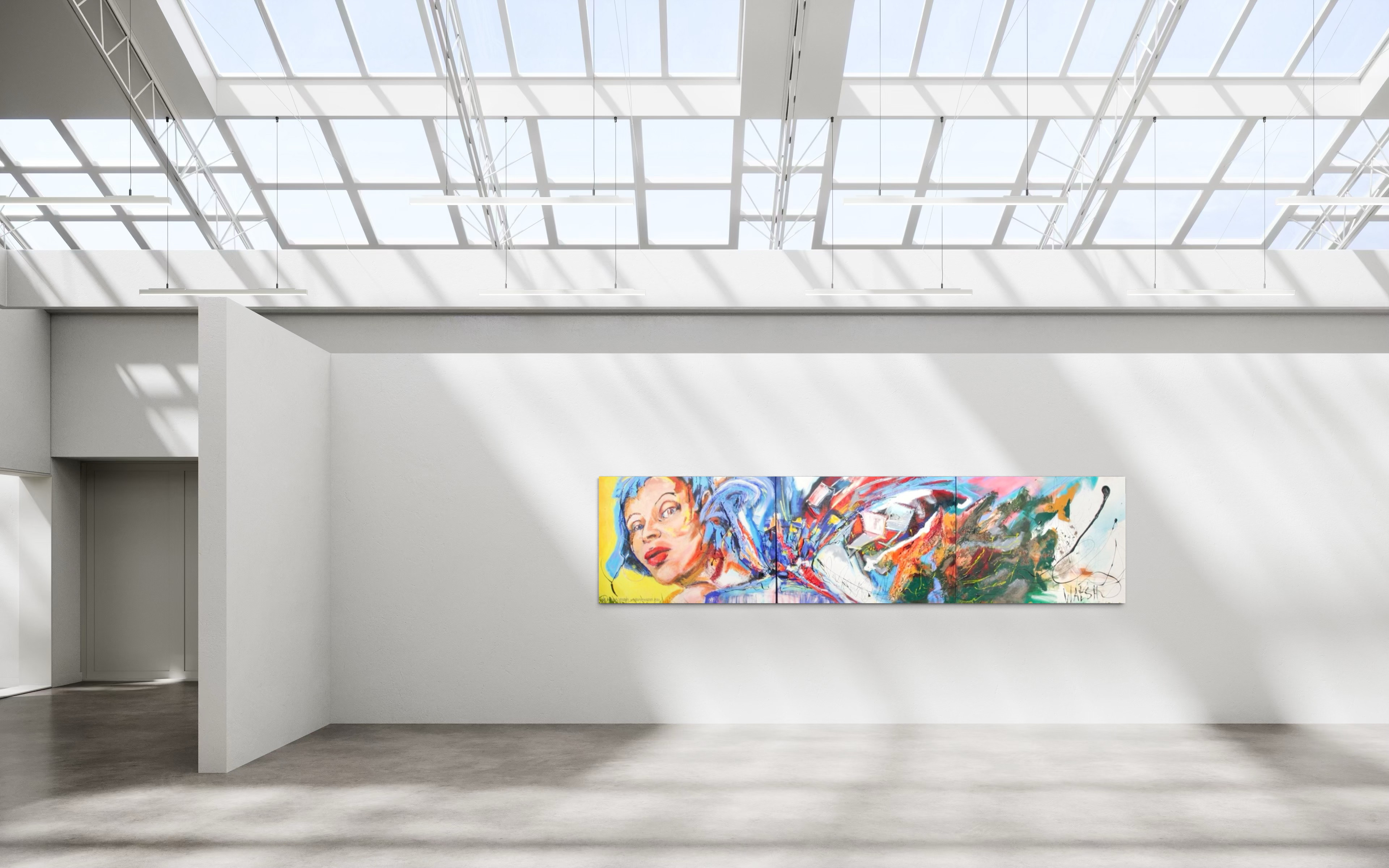 Certitude, acrylique sur toile, 159 x 40 (2011)