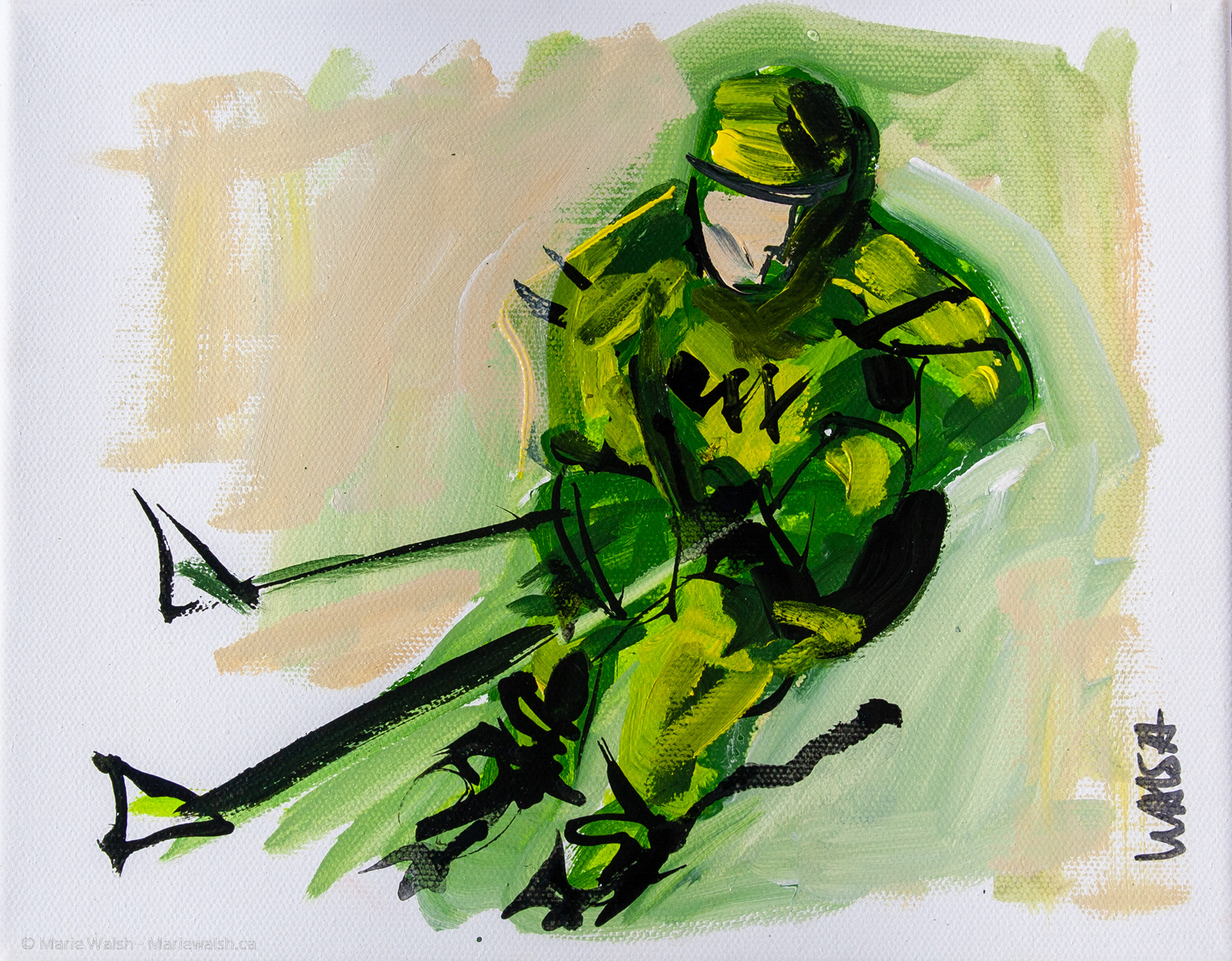 Play game, acrylique sur toile, 10 x 8 (2014)