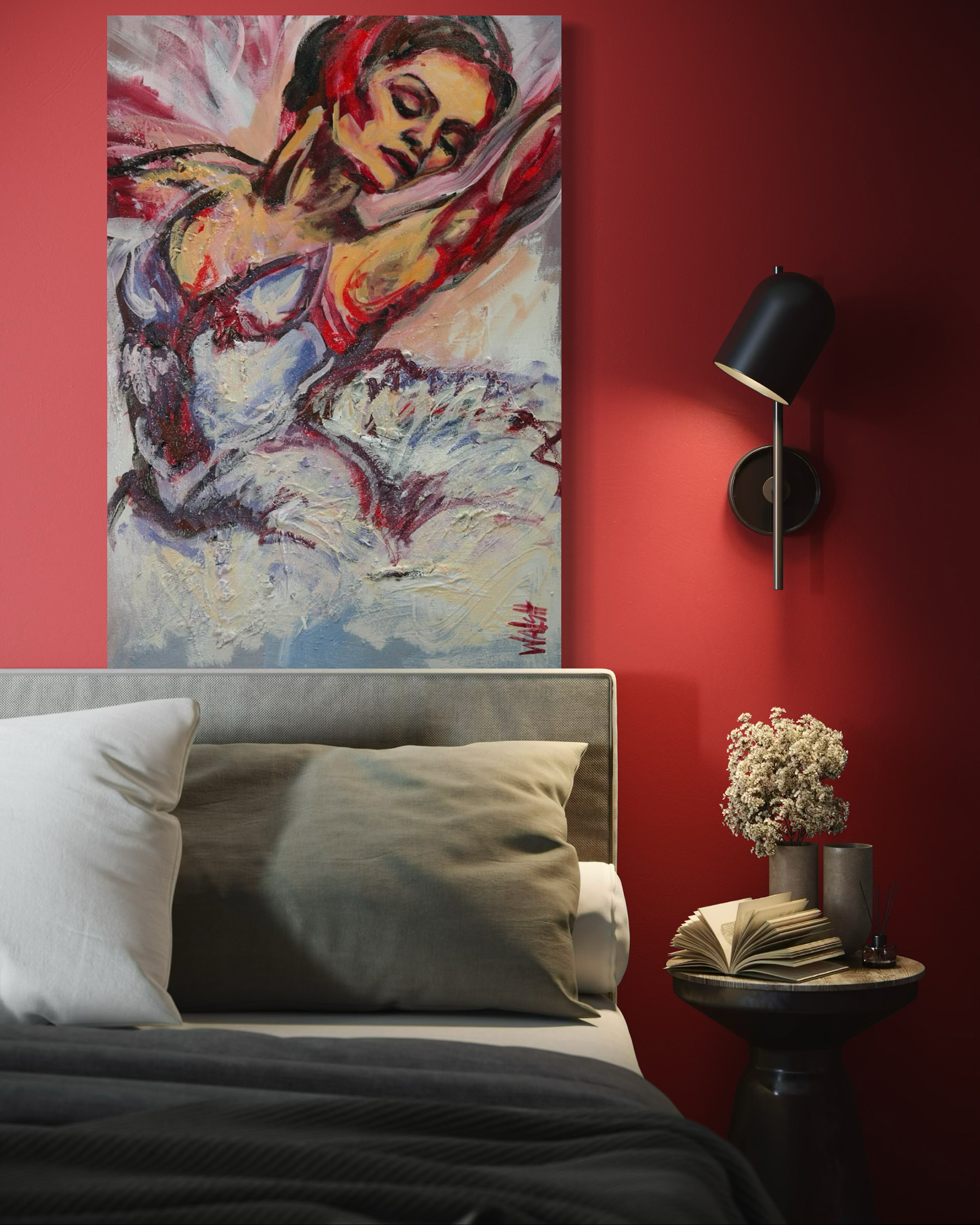 Volupté, acrylique et autres, 24 x 36 (2013)