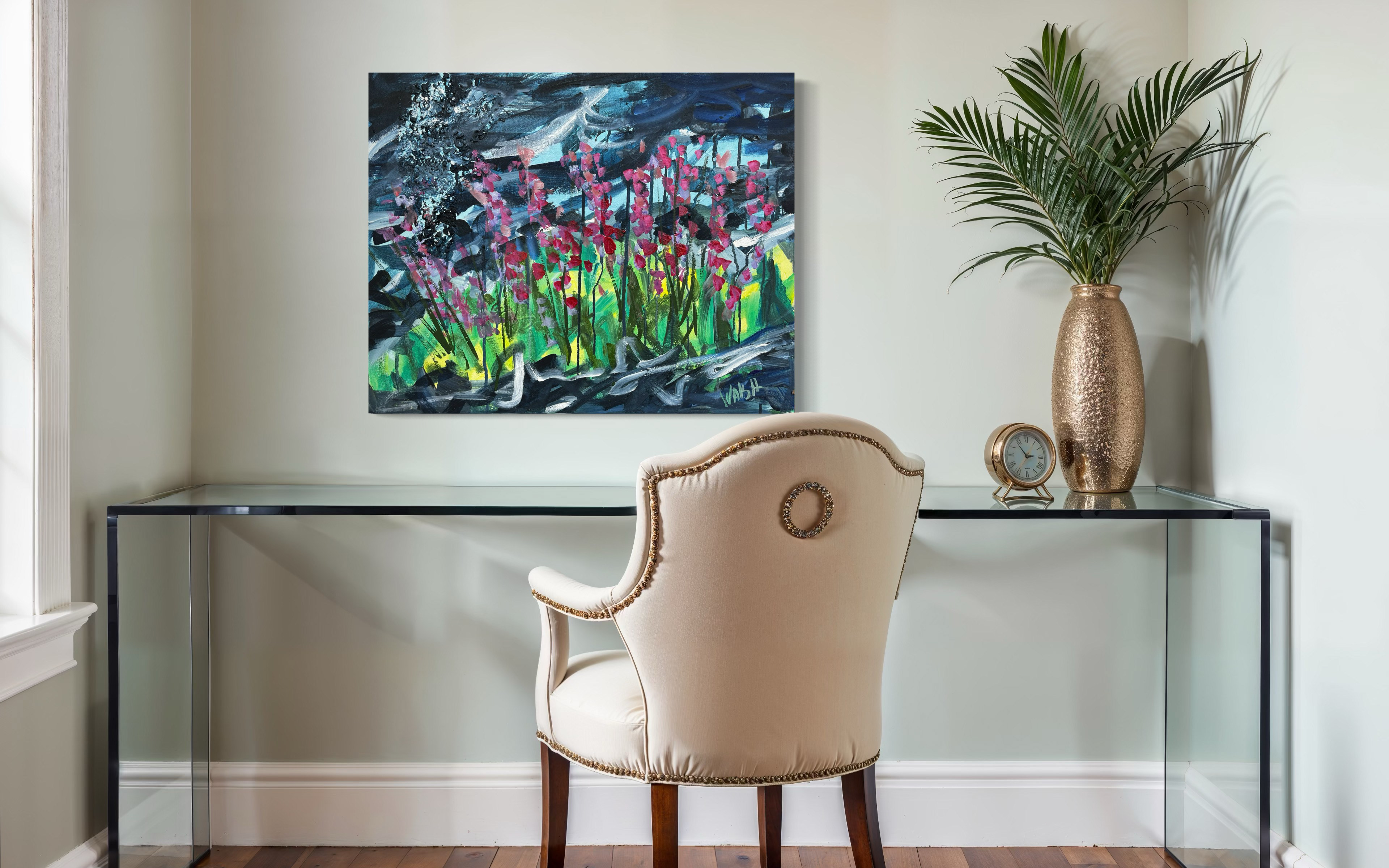 Disponible, De l'eau , 24 x 30 acrylique