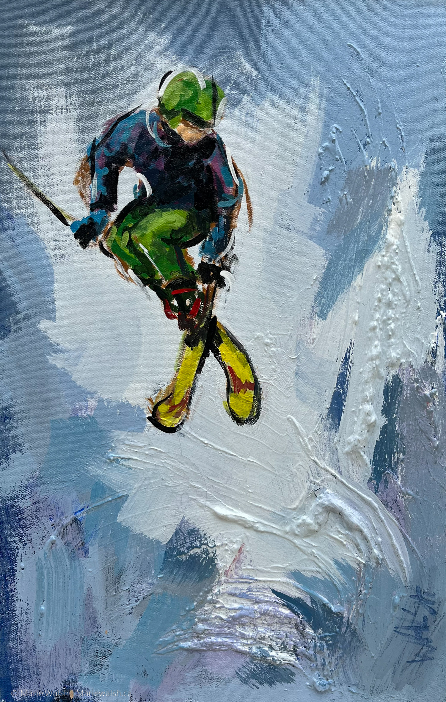 À perte de vue, acrylique et autres, 18 x 28 (2013)
