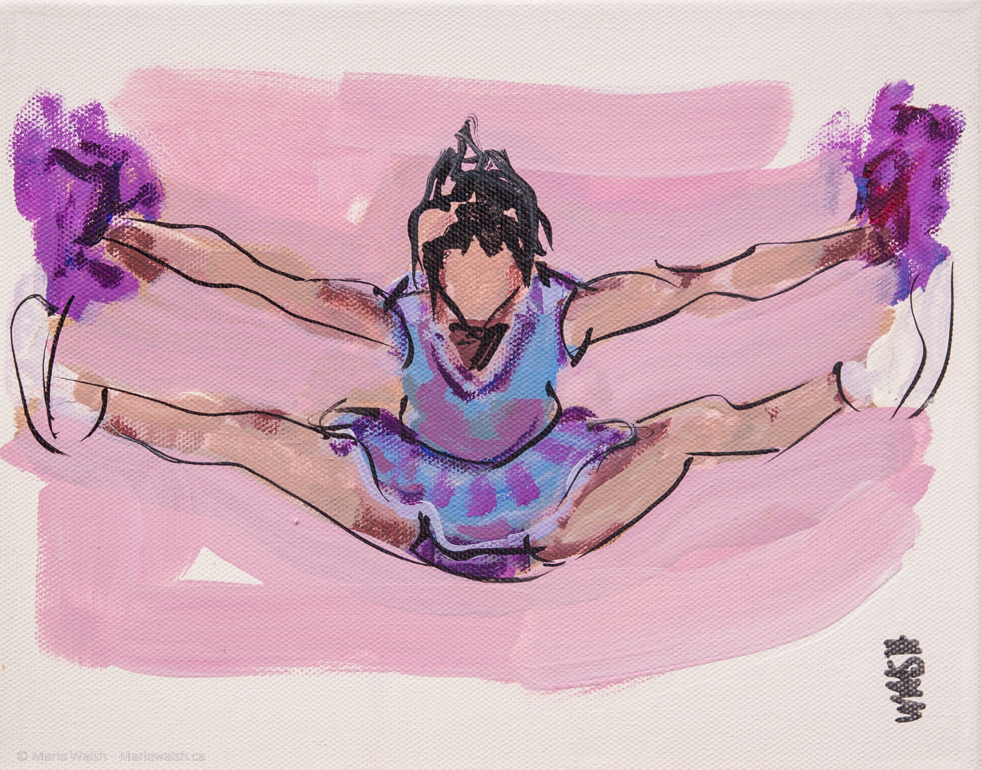 Pump up, acrylique sur toile, 10 x 8 (2013)