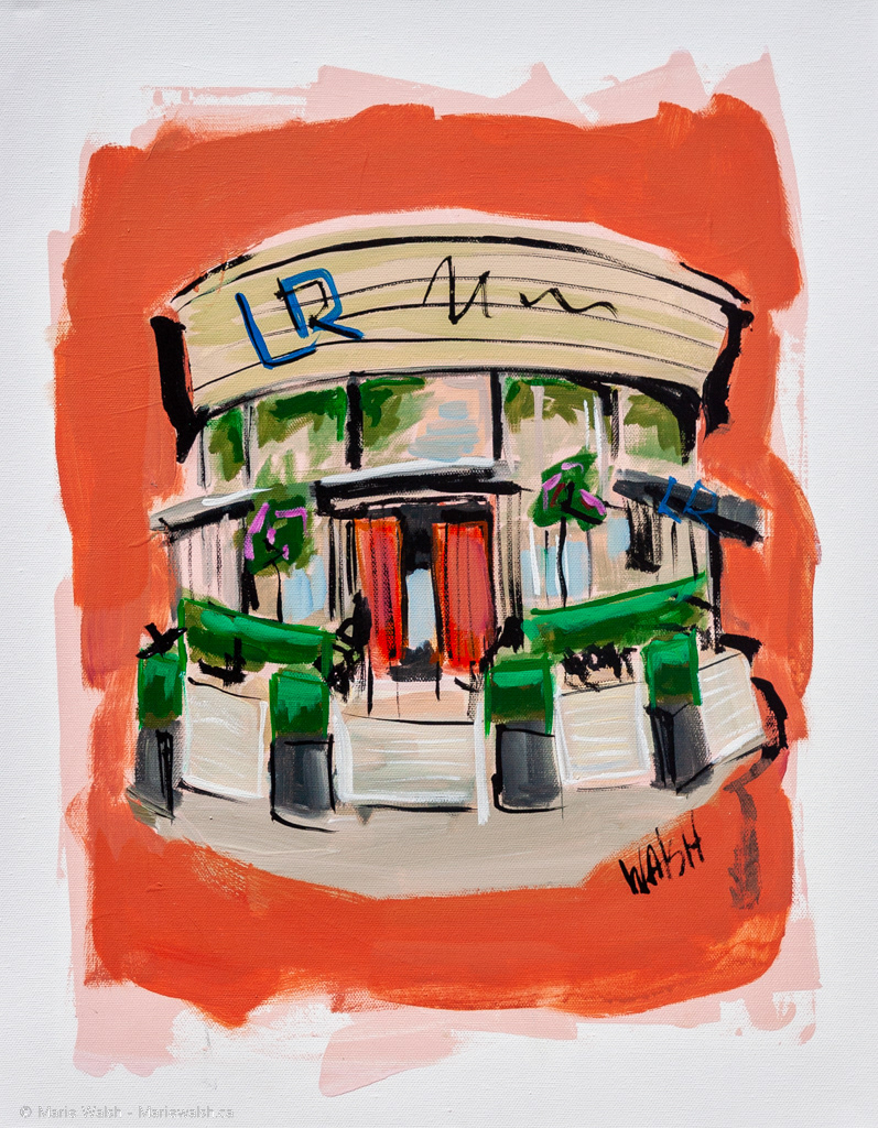 Son chef, acrylique sur toile, 16 x 20 (2014)