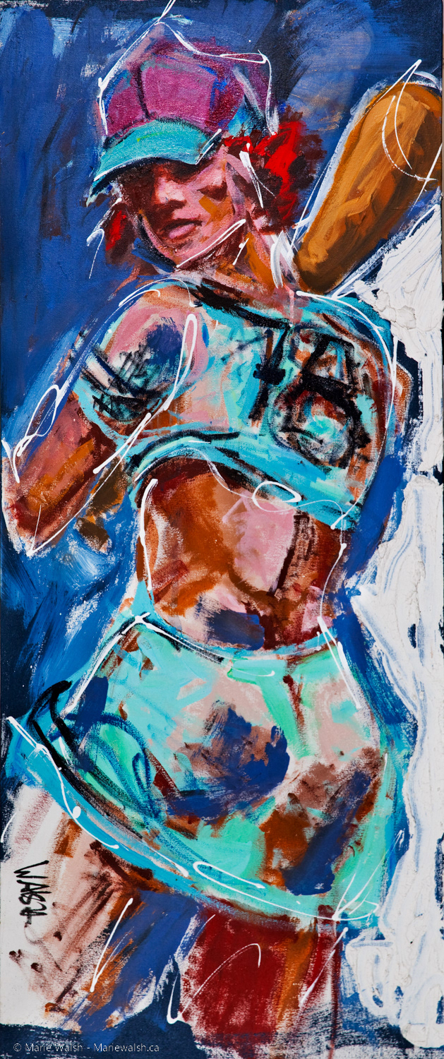 La battante, acrylique et autres, 20 x 48 (2013)