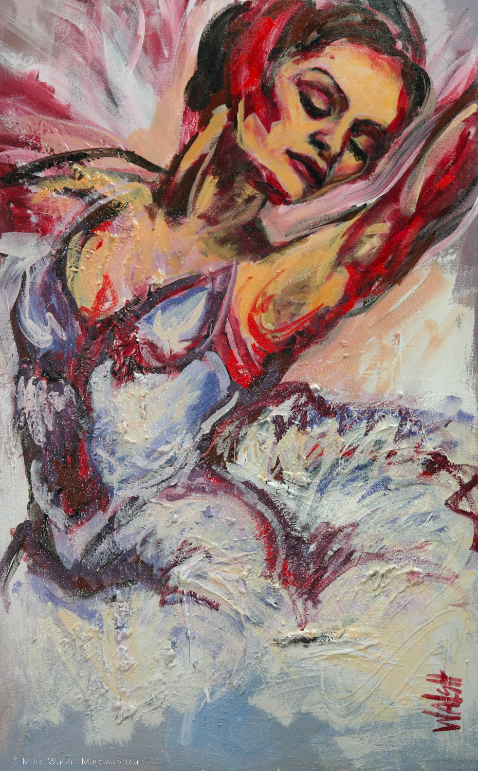 Volupté, acrylique et autres, 24 x 36 (2013)