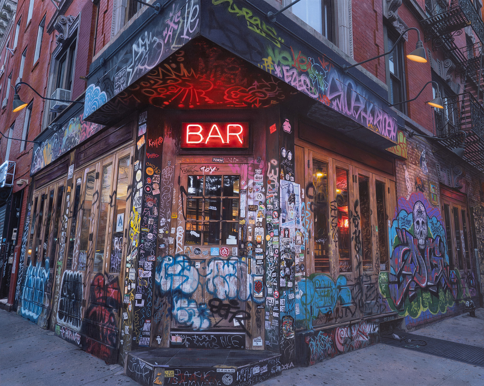 East Village Bar, 2026, 72.7x91cm