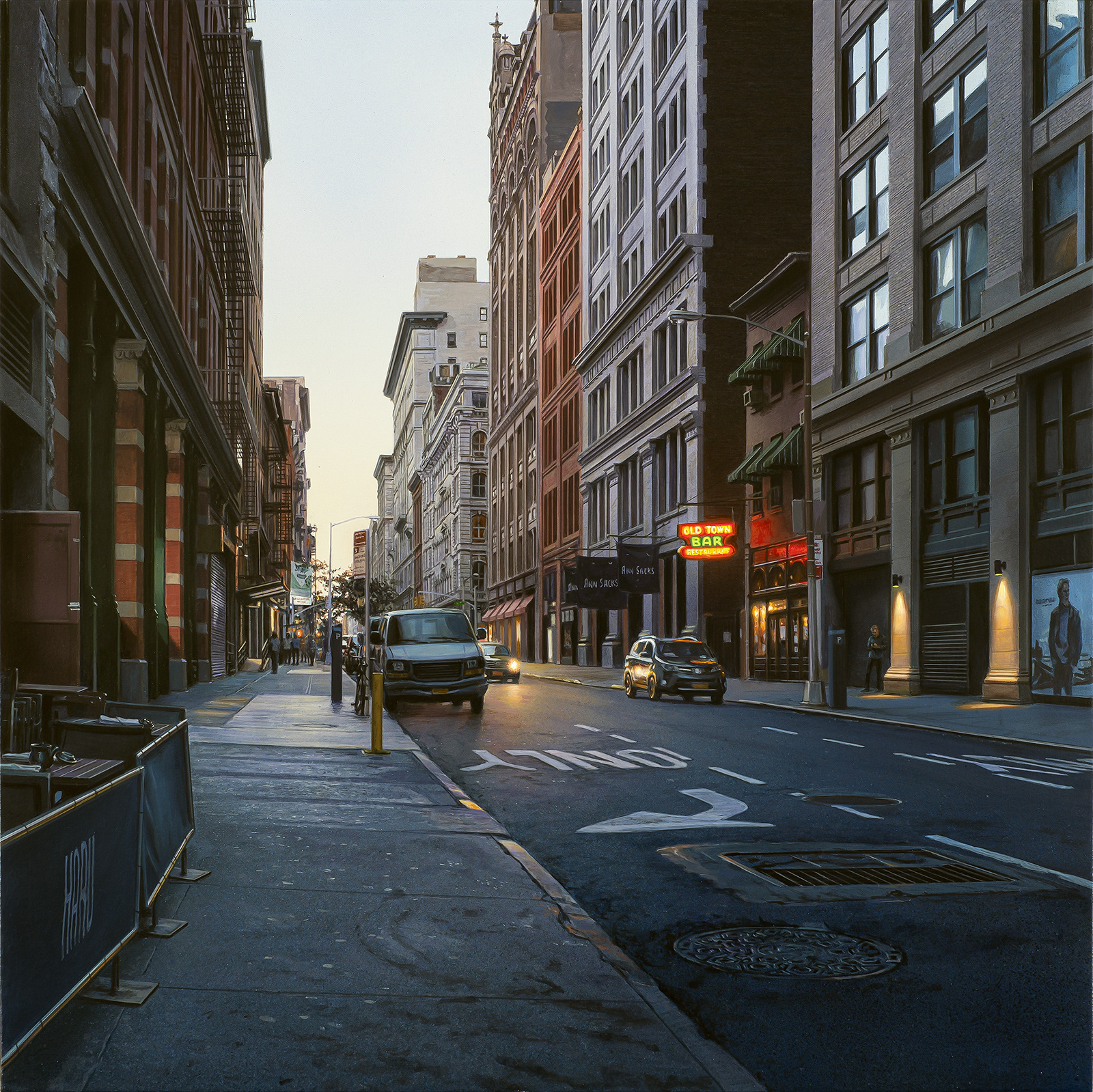 Old Town#2, 2022, 45.5x45.5