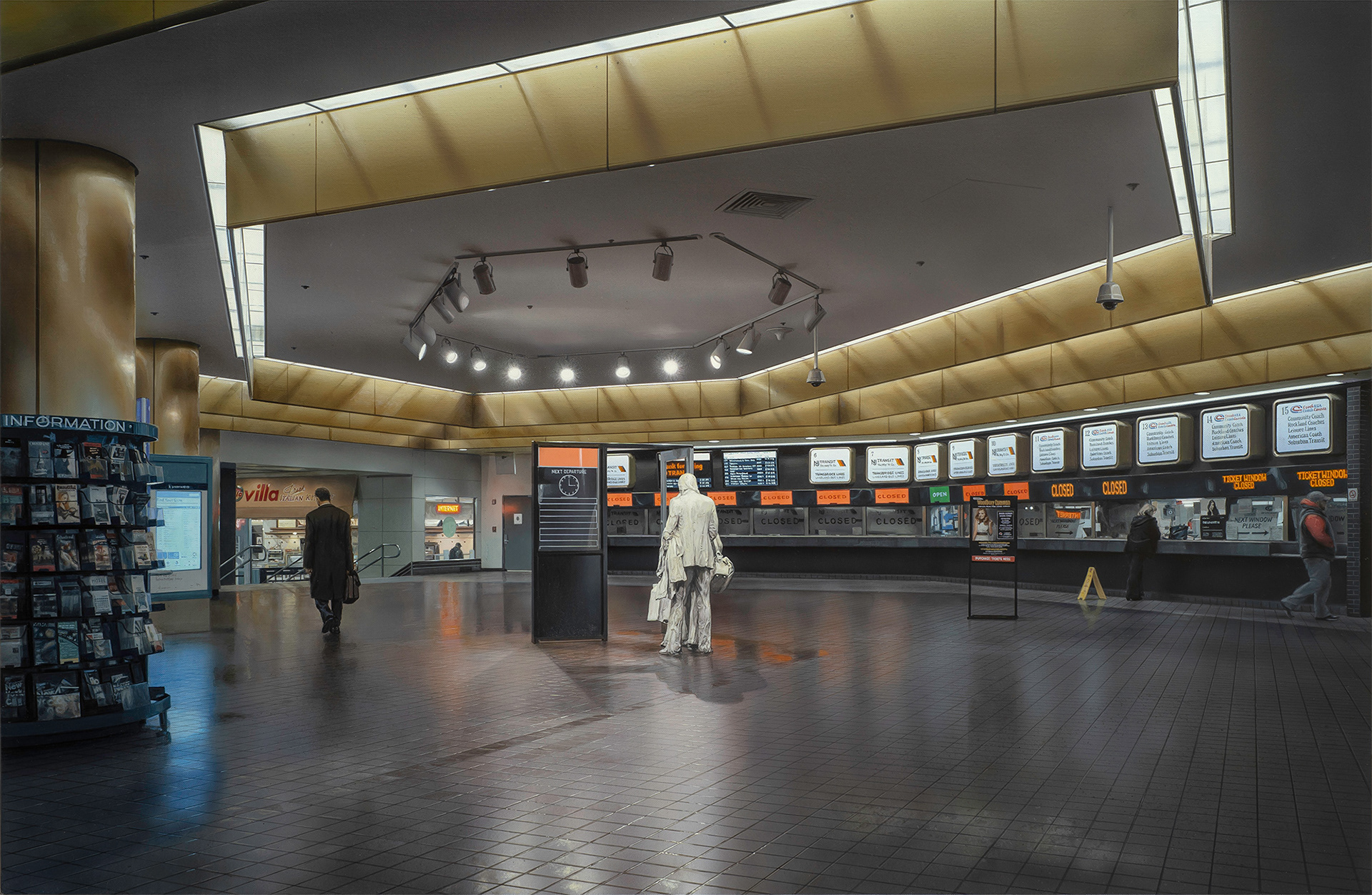 Bus Terminal, 2023, 65.2x100cm