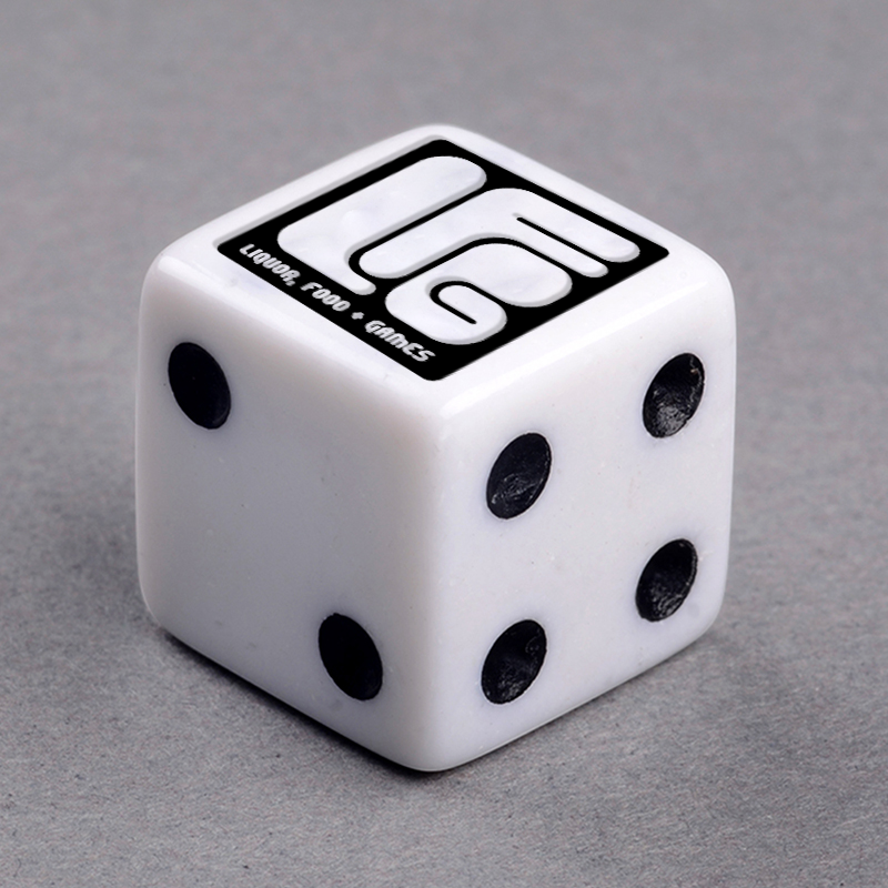 Custom Dice, with the LFG Logo replacing the 6
