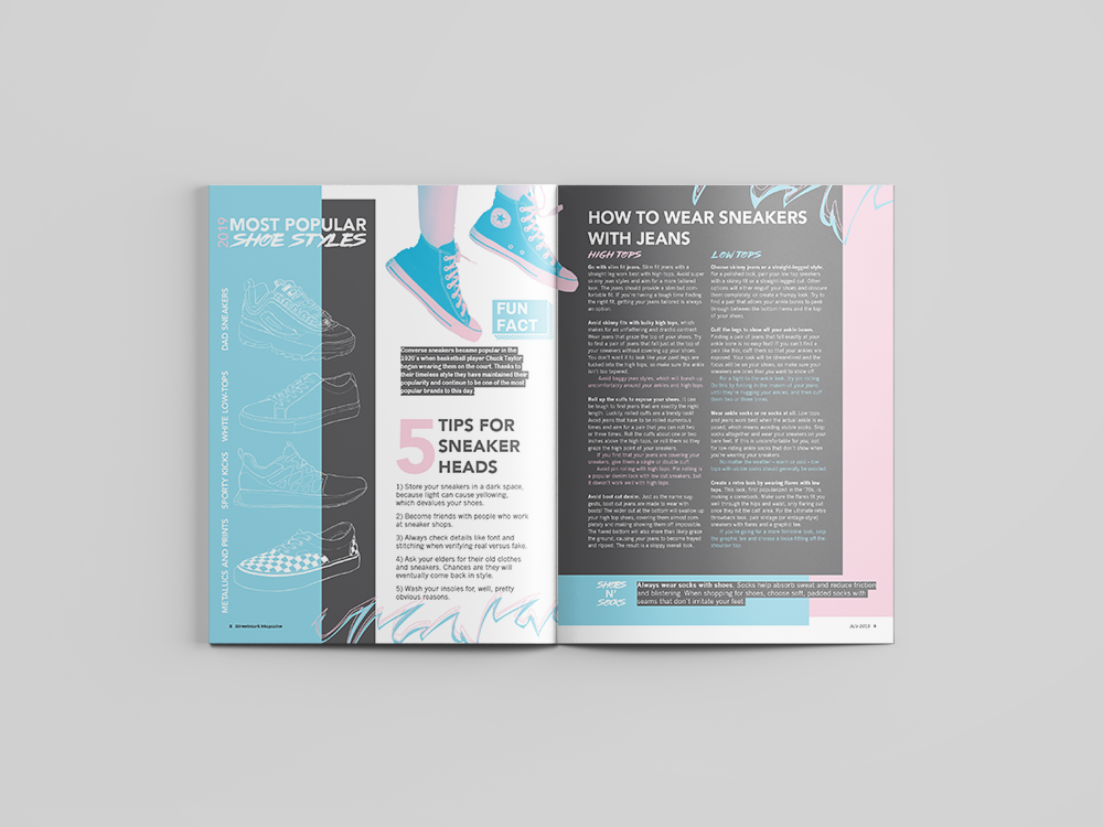 Hybrid Feature Spread with Spot Illustration