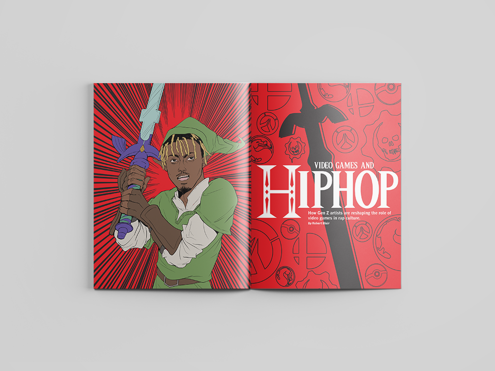Text Feature Opening with Full Page Illustration