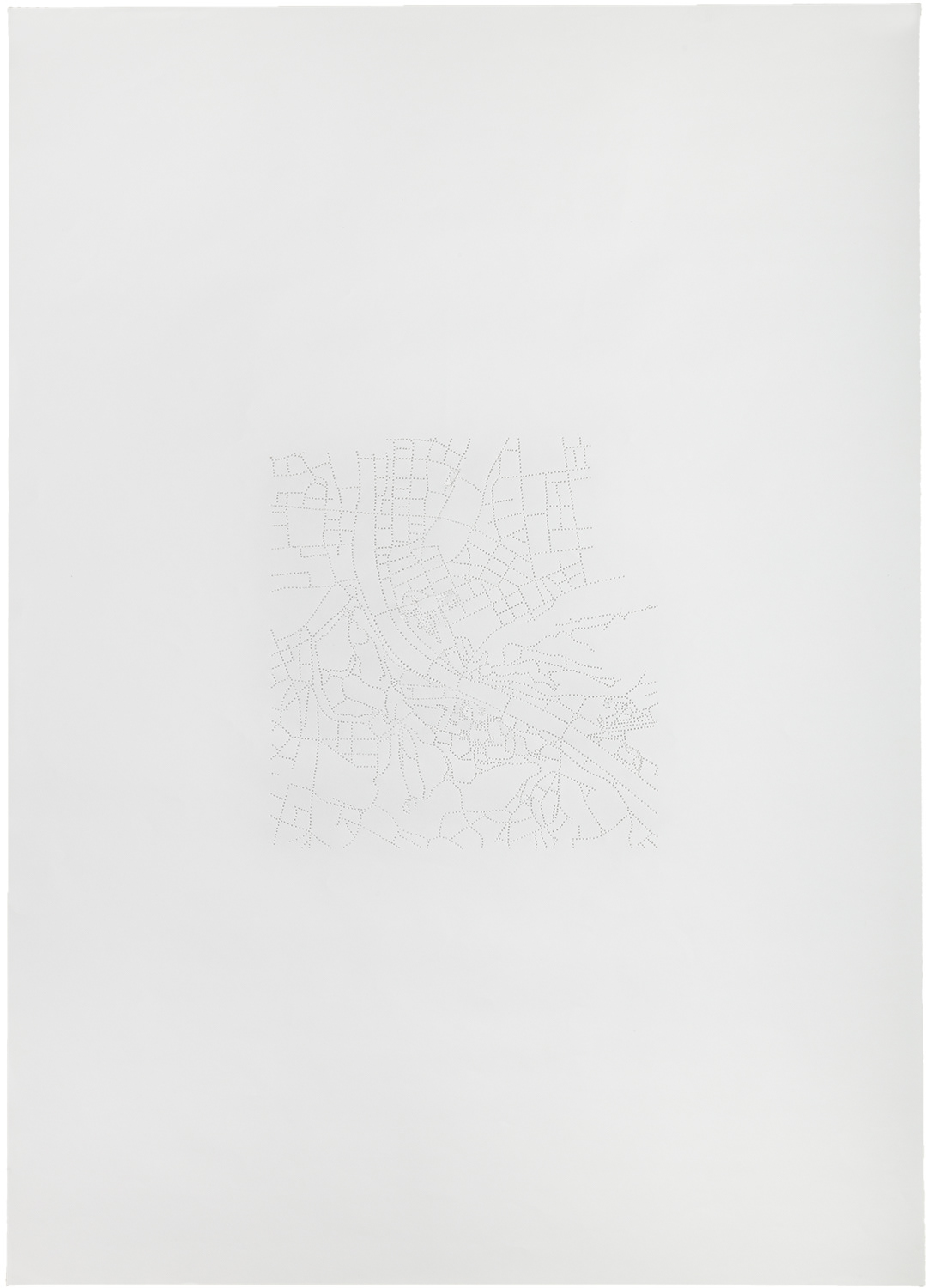 Salzburg II / 2019 / Perforierung / Papier / ca. 88 x 63 cm