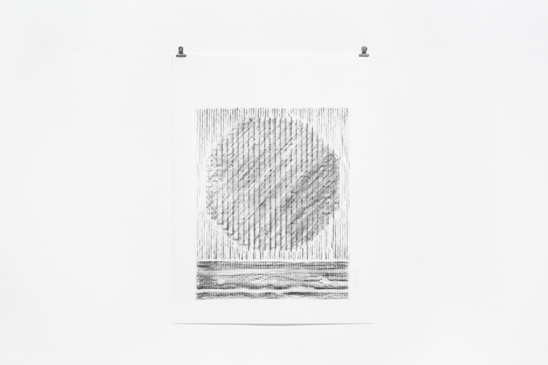 sole (Marinara) / Edition 2-2 / 2024 / Frottage / Kohle, Bleistift, Papier / 56 x 42 cm
