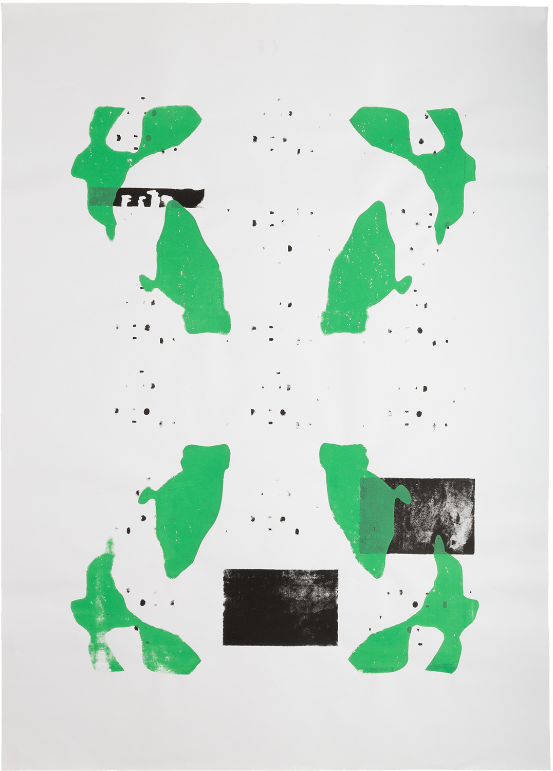 ISBK (Salzburg I) / 2019 / Siebdruck / Acrylfarbe, Papier / 88 x 63 cm