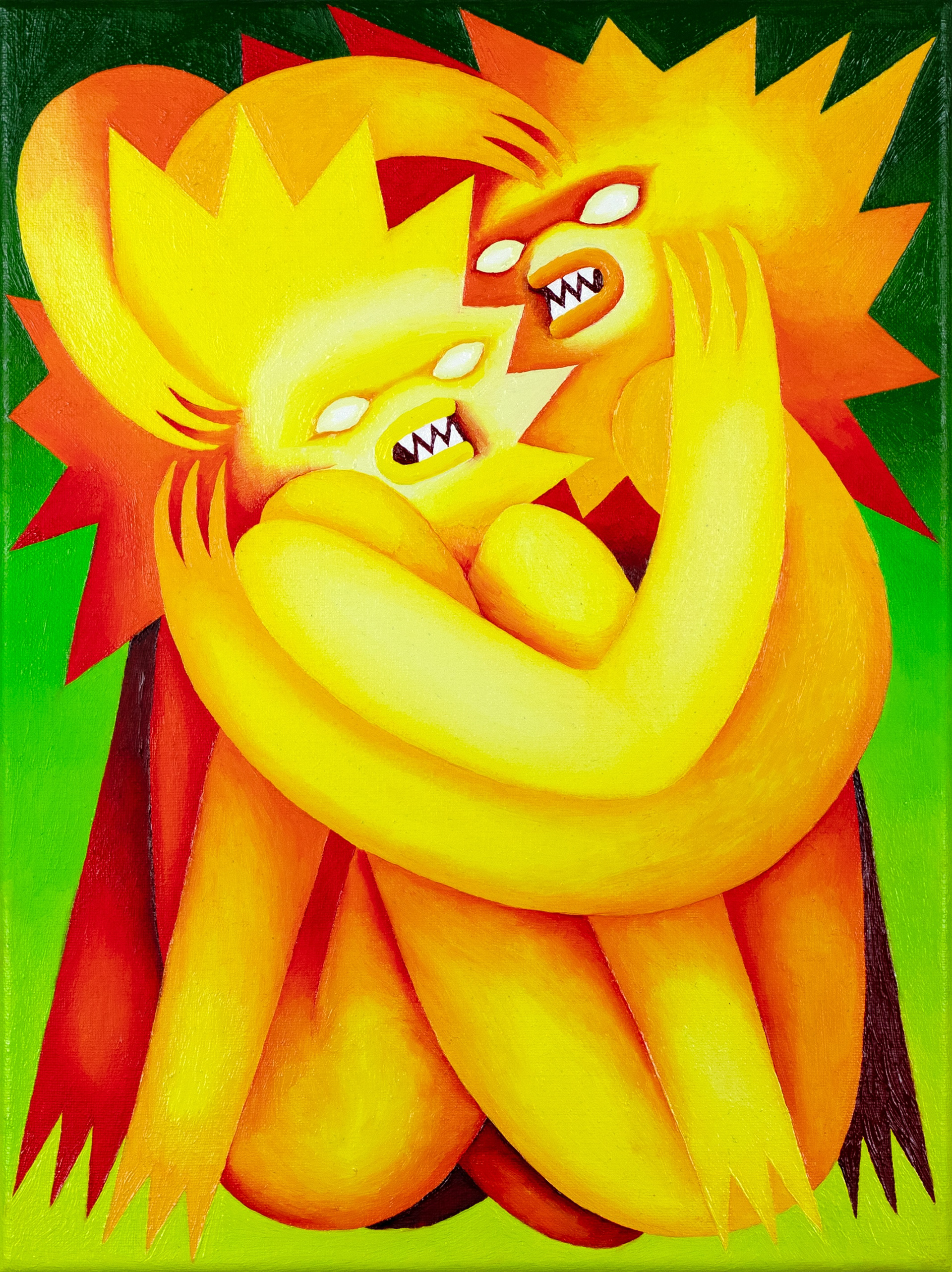 Suns, 2025, 40x30cm, oil on canvas