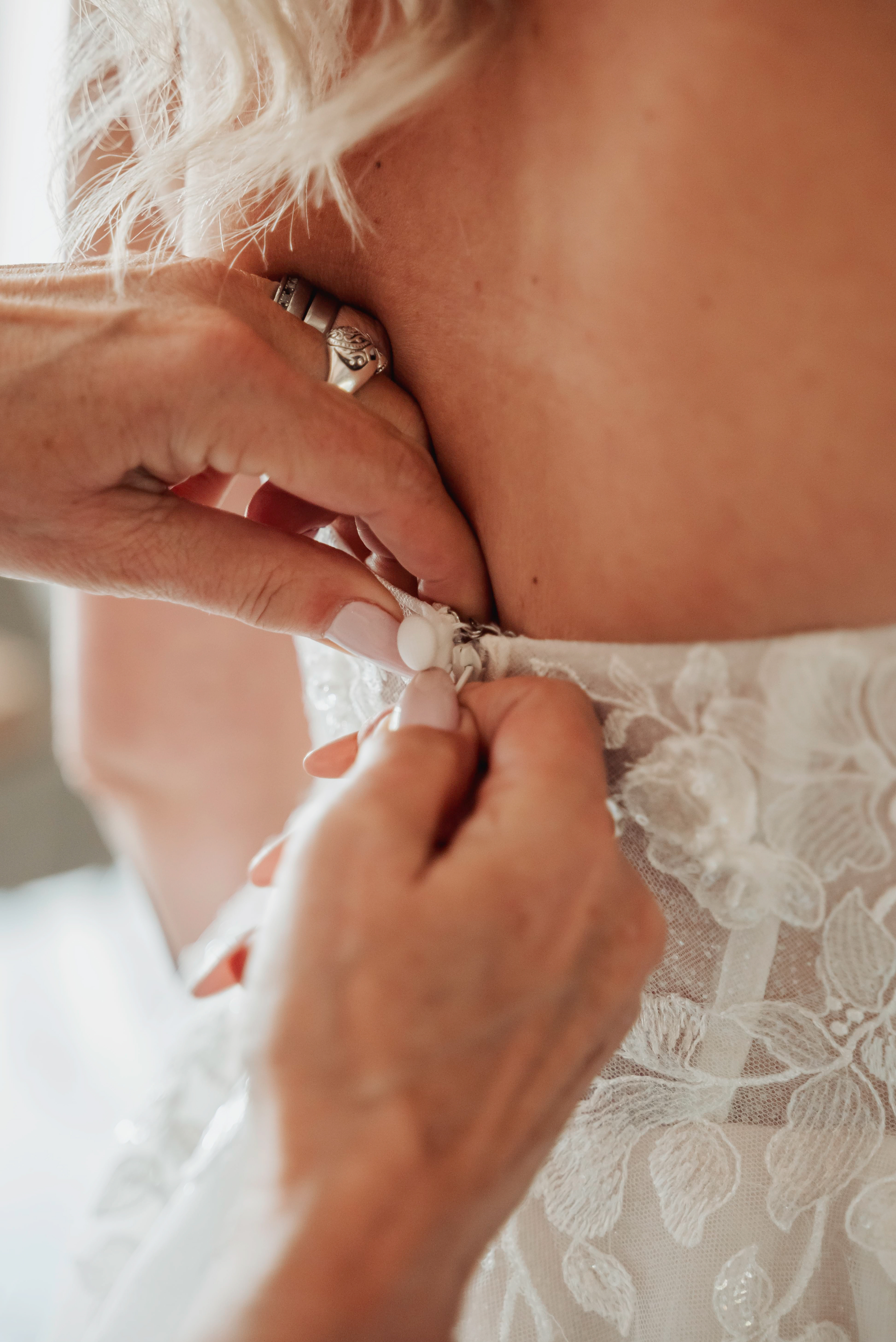 Brautkleid Detail Bild