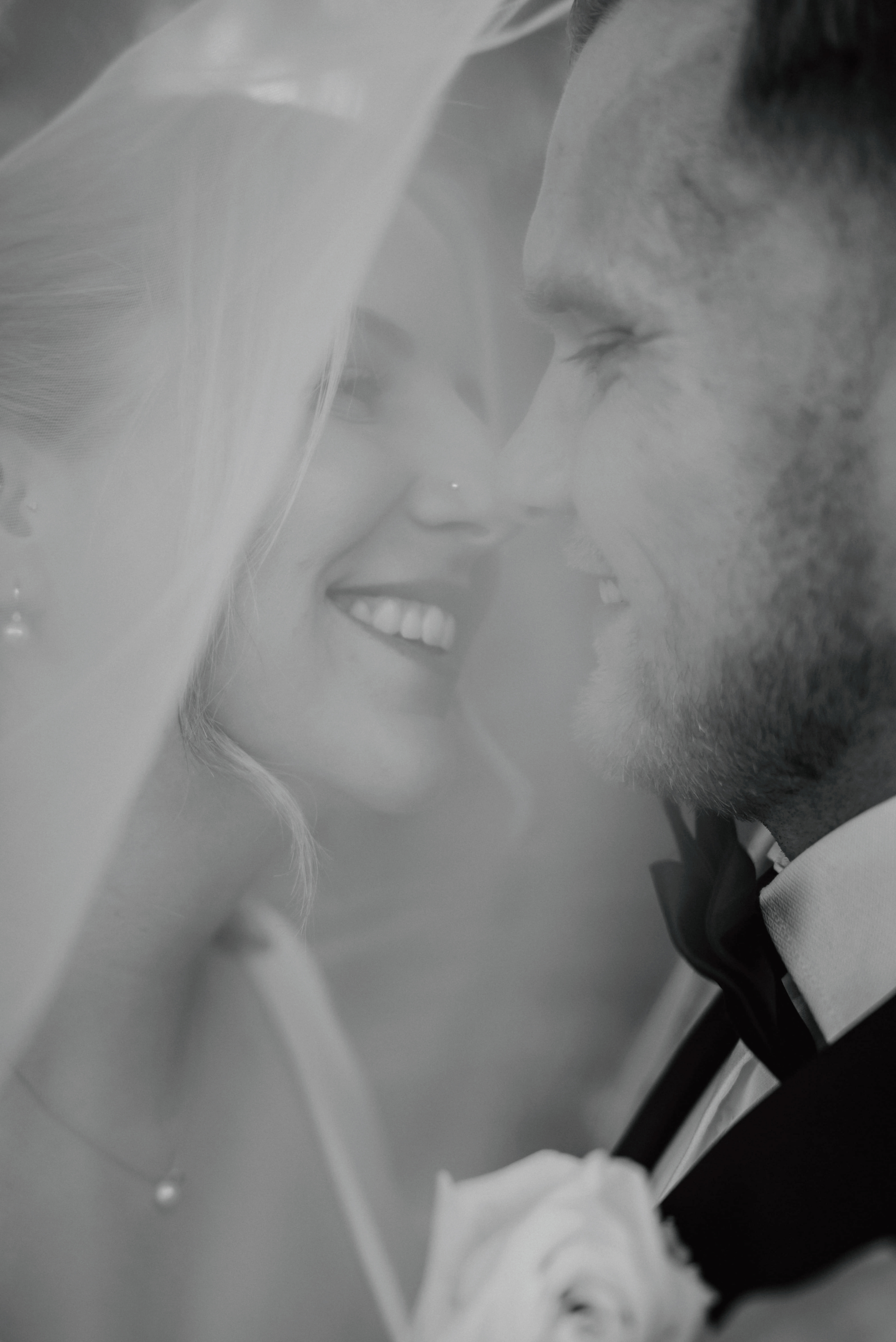 Brautpaar unter dem Schleier