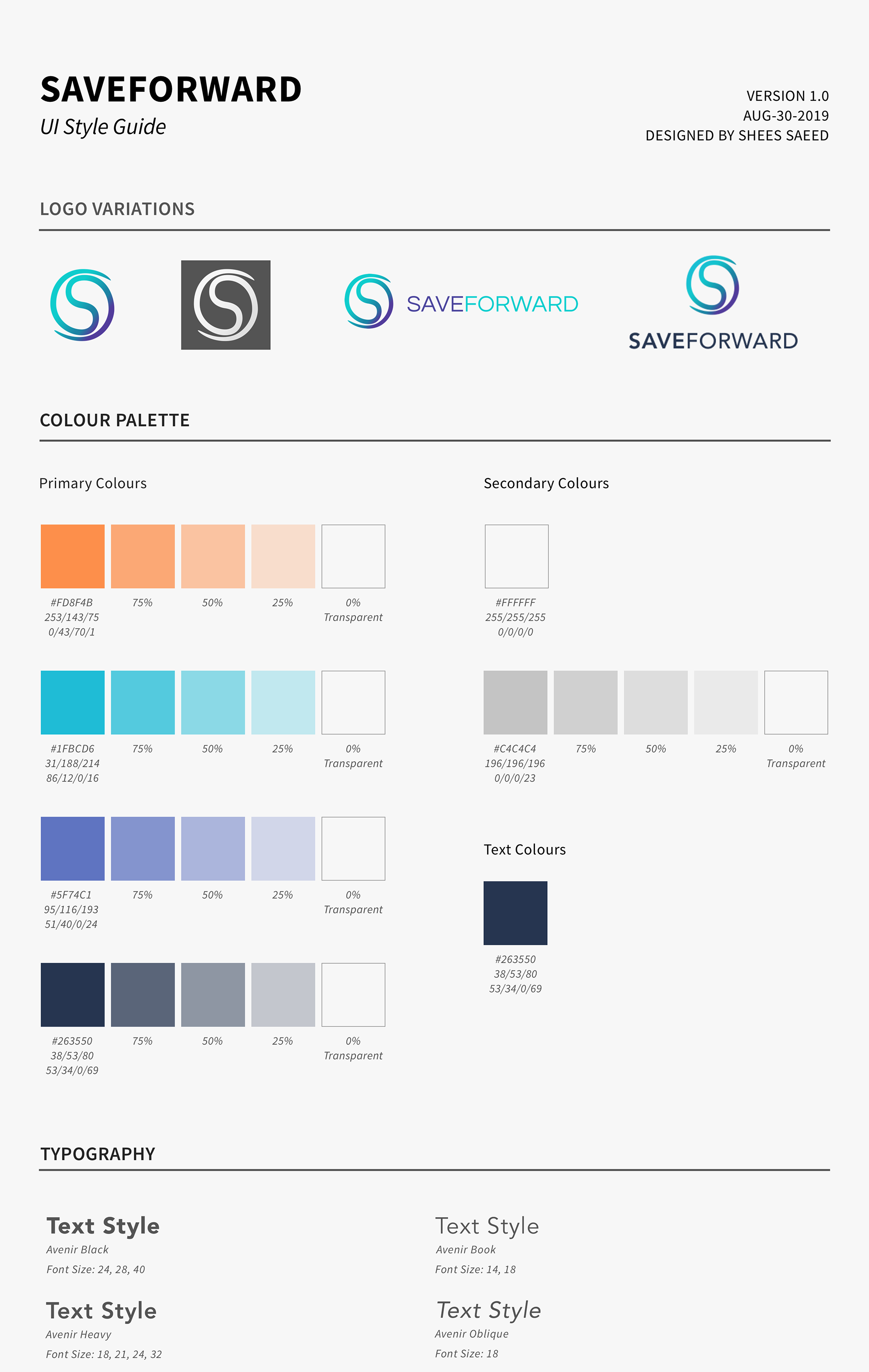 Saveforward Style Guide