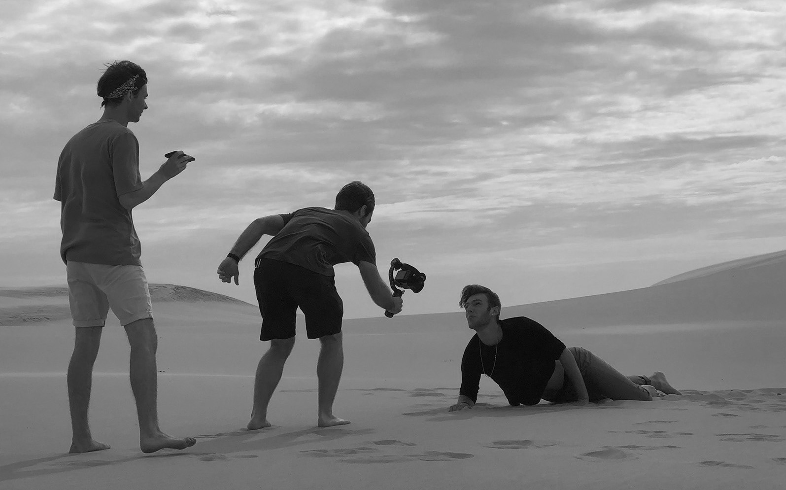 Operating gimbal on the set of Moon. (2019)