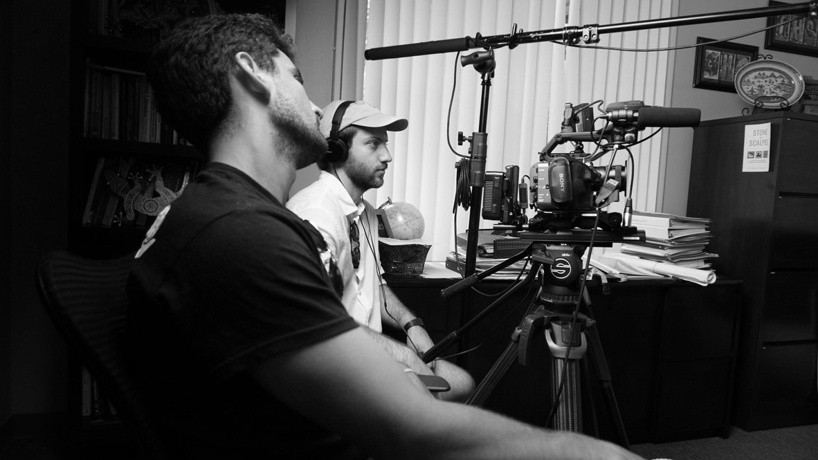 Capturing interviews for documentary feature, Handball City, USA. (2021)
