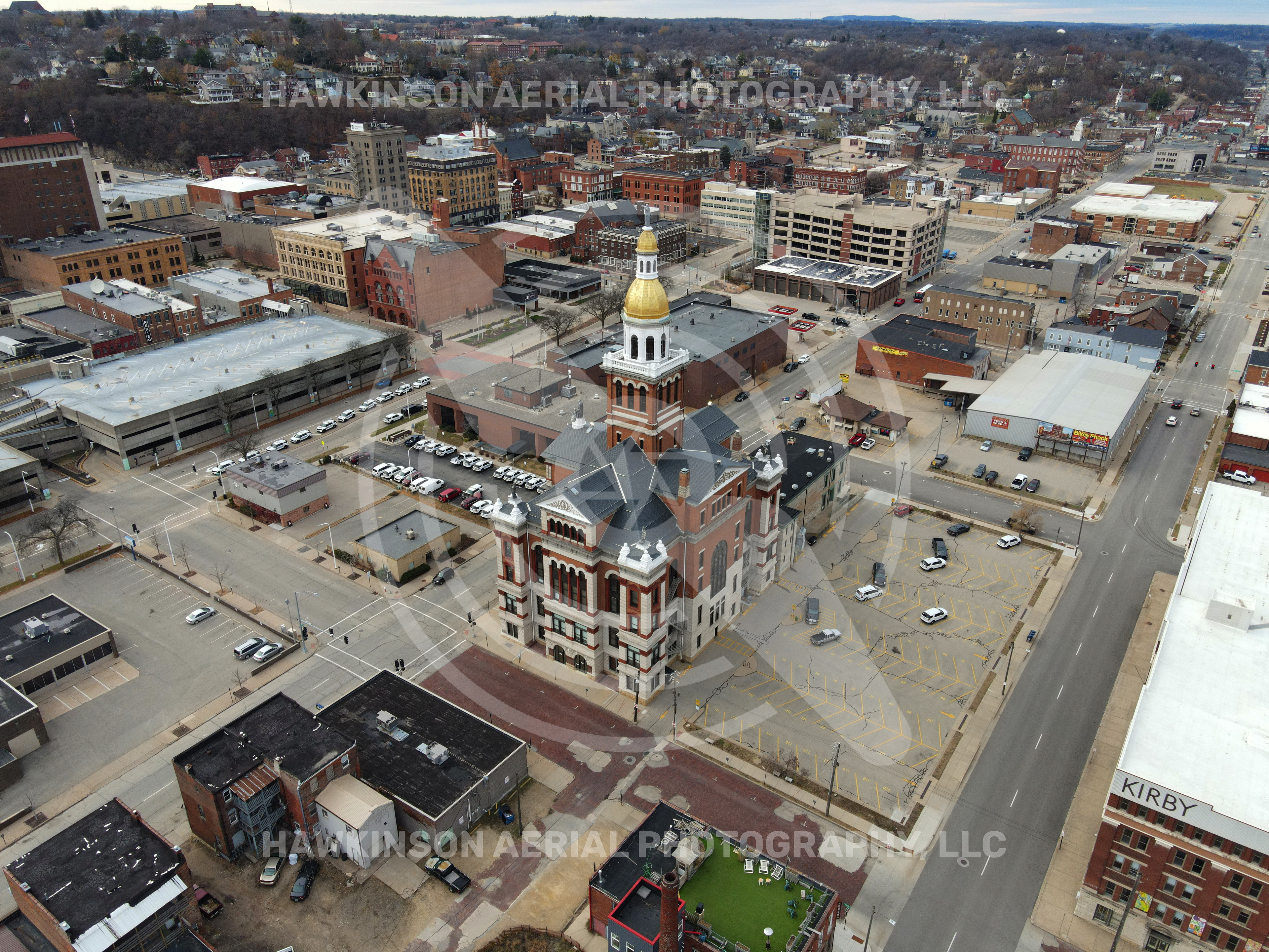 Dubuque County Courthouse. © Hawkinson Aerial Photography, LLC. All rights reserved.