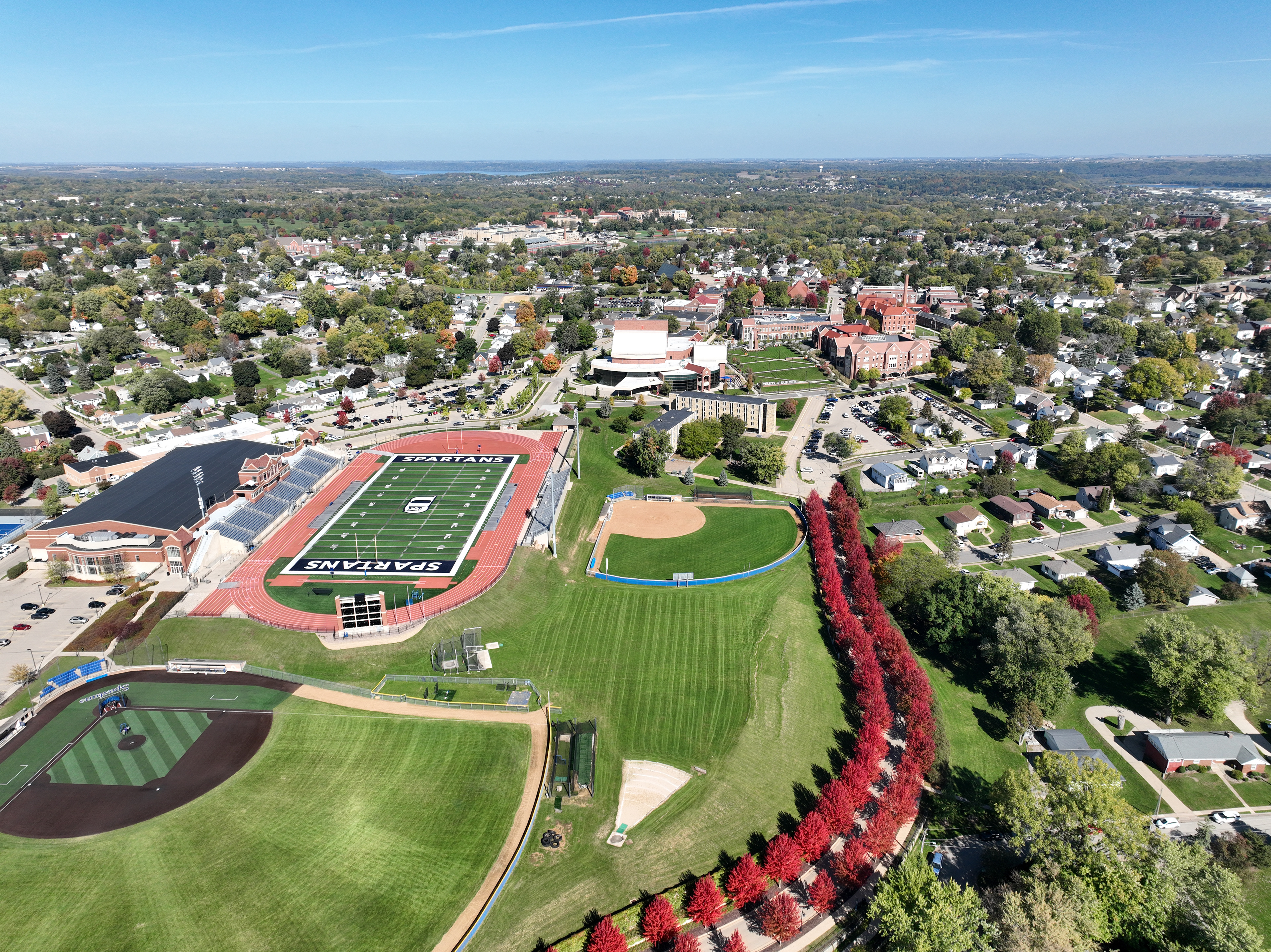 University of Dubuque. Copyright © 2023 Hawkinson Aerial Photography, LLC. All rights reserved.