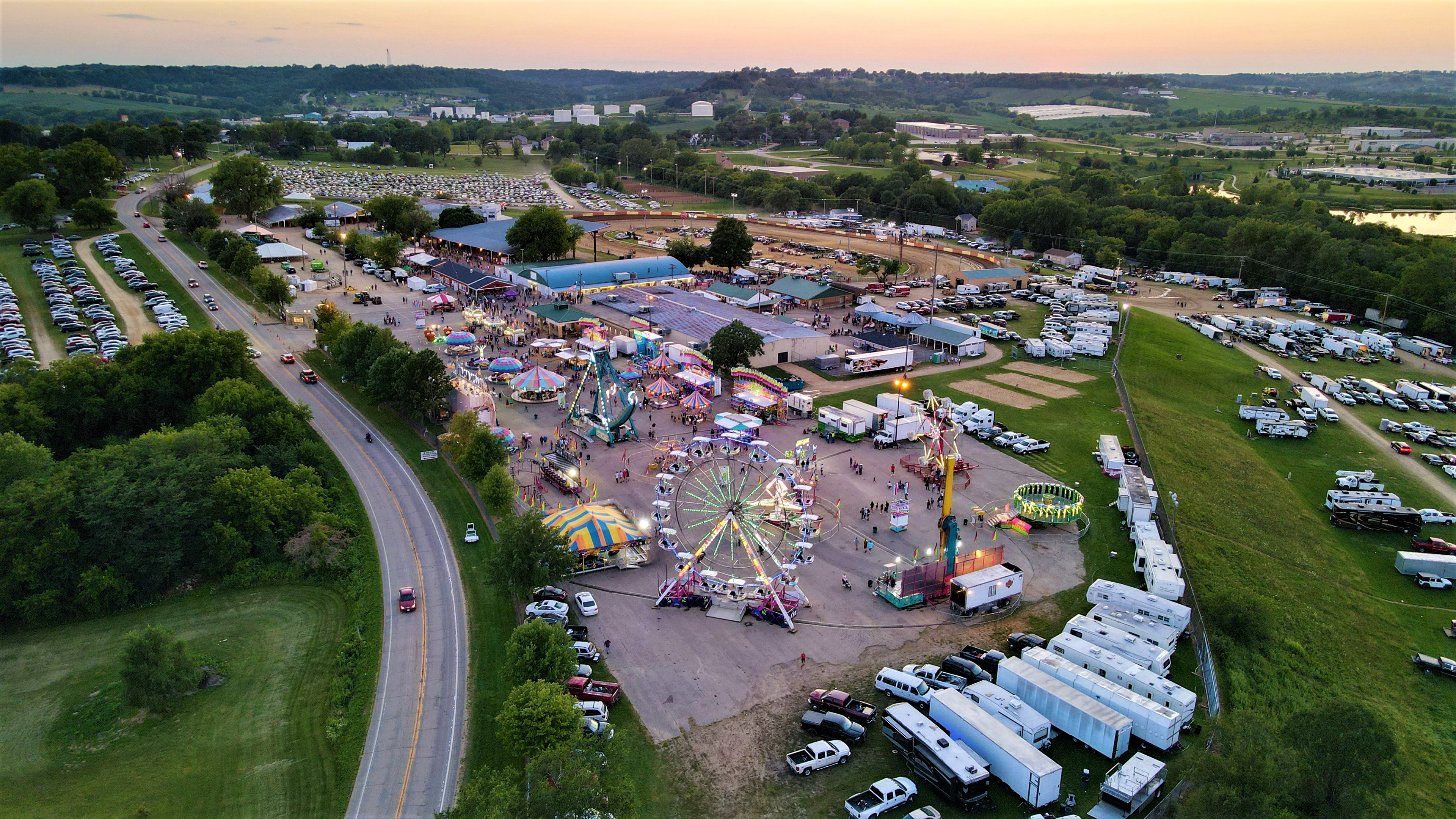 Dubuque County Fair. © 2021 Hawkinson Aerial Photography, LLC
