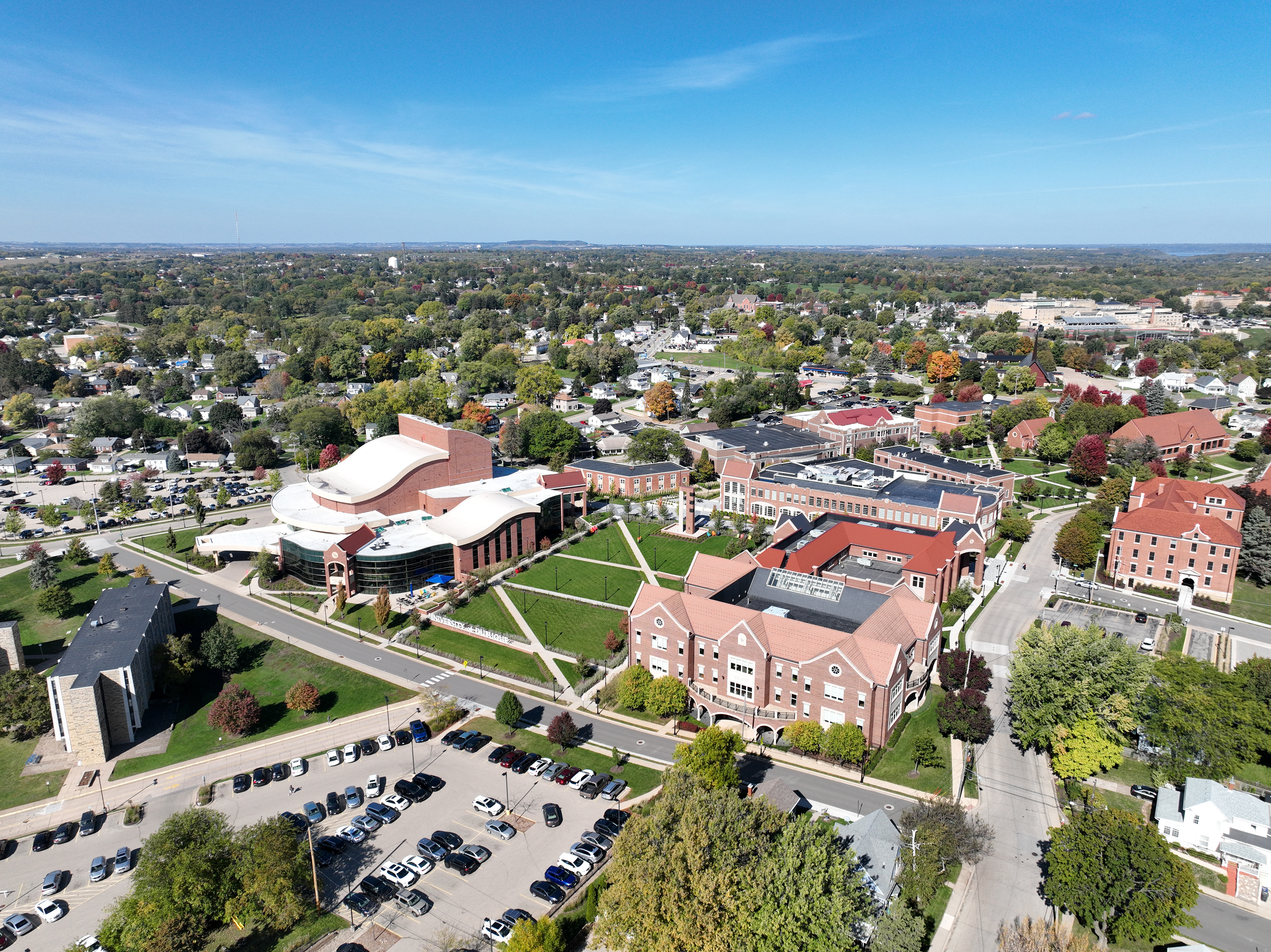 University of Dubuque. Copyright © 2023 Hawkinson Aerial Photography, LLC. All rights reserved.