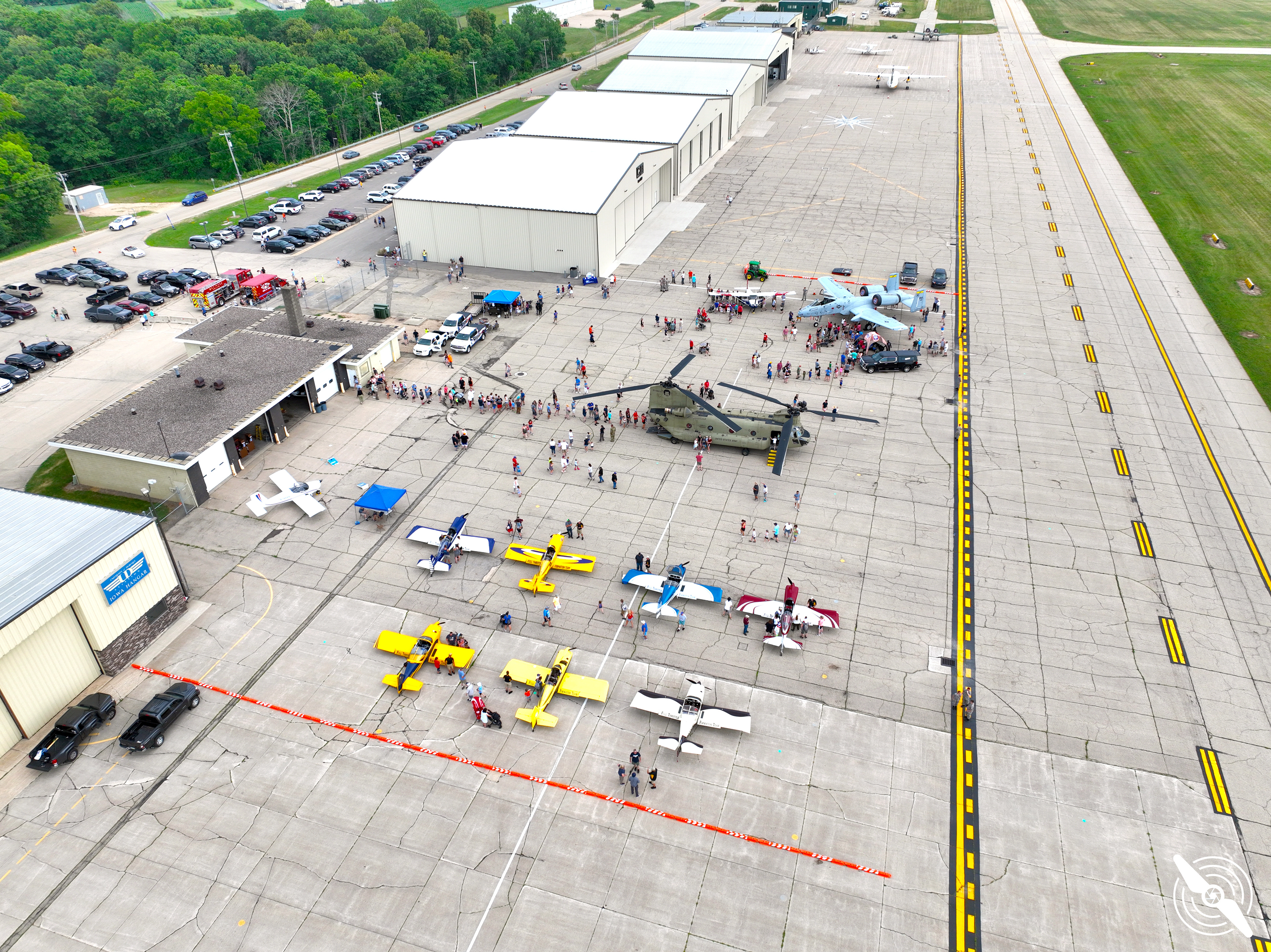 2023 Dubuque Regional Airport Open House. Copyright © 2023 Hawkinson Aerial Photography, LLC. All rights reserved.