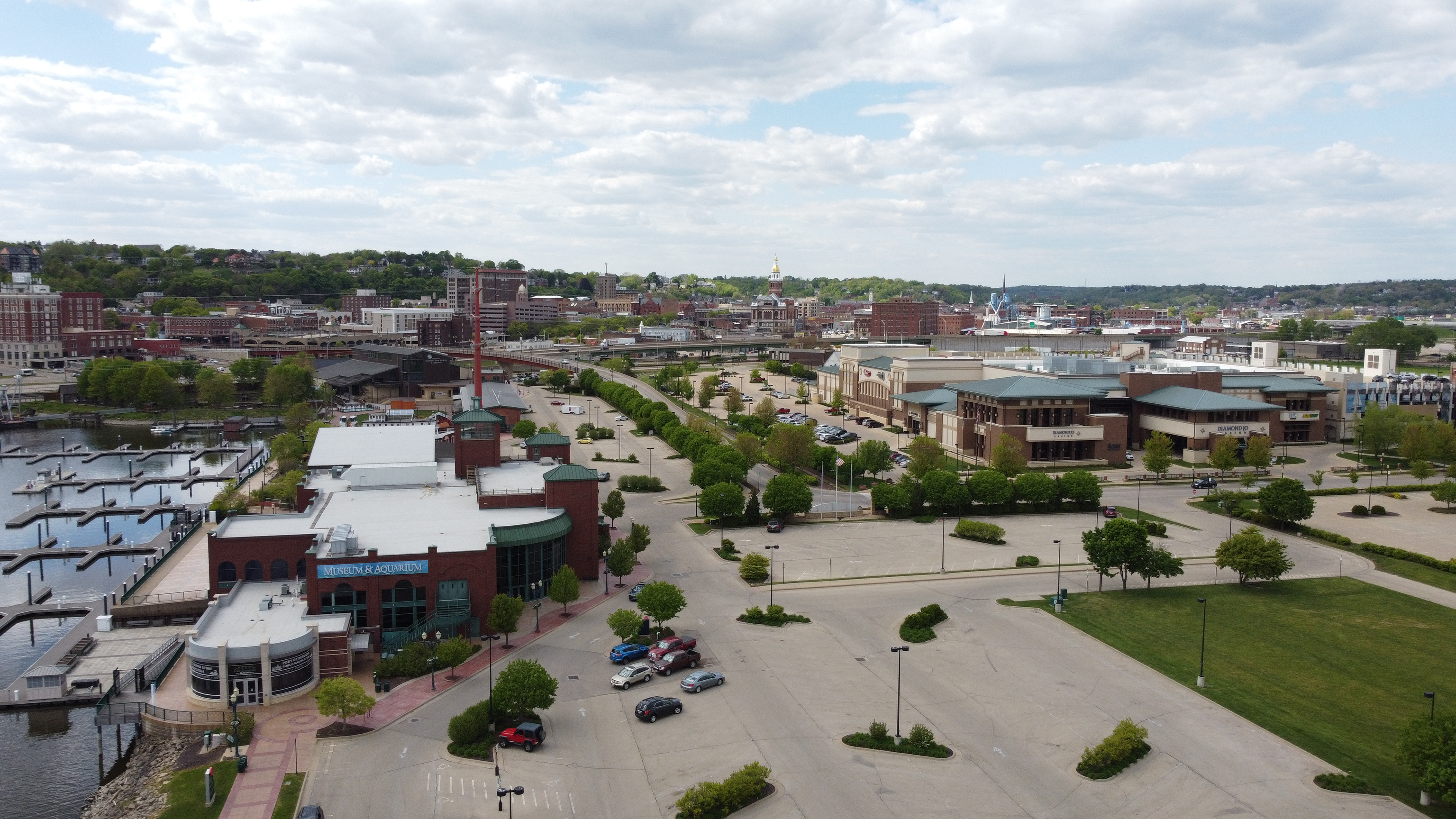 Dubuque Port. © 2021 Hawkinson Aerial Photography, LLC