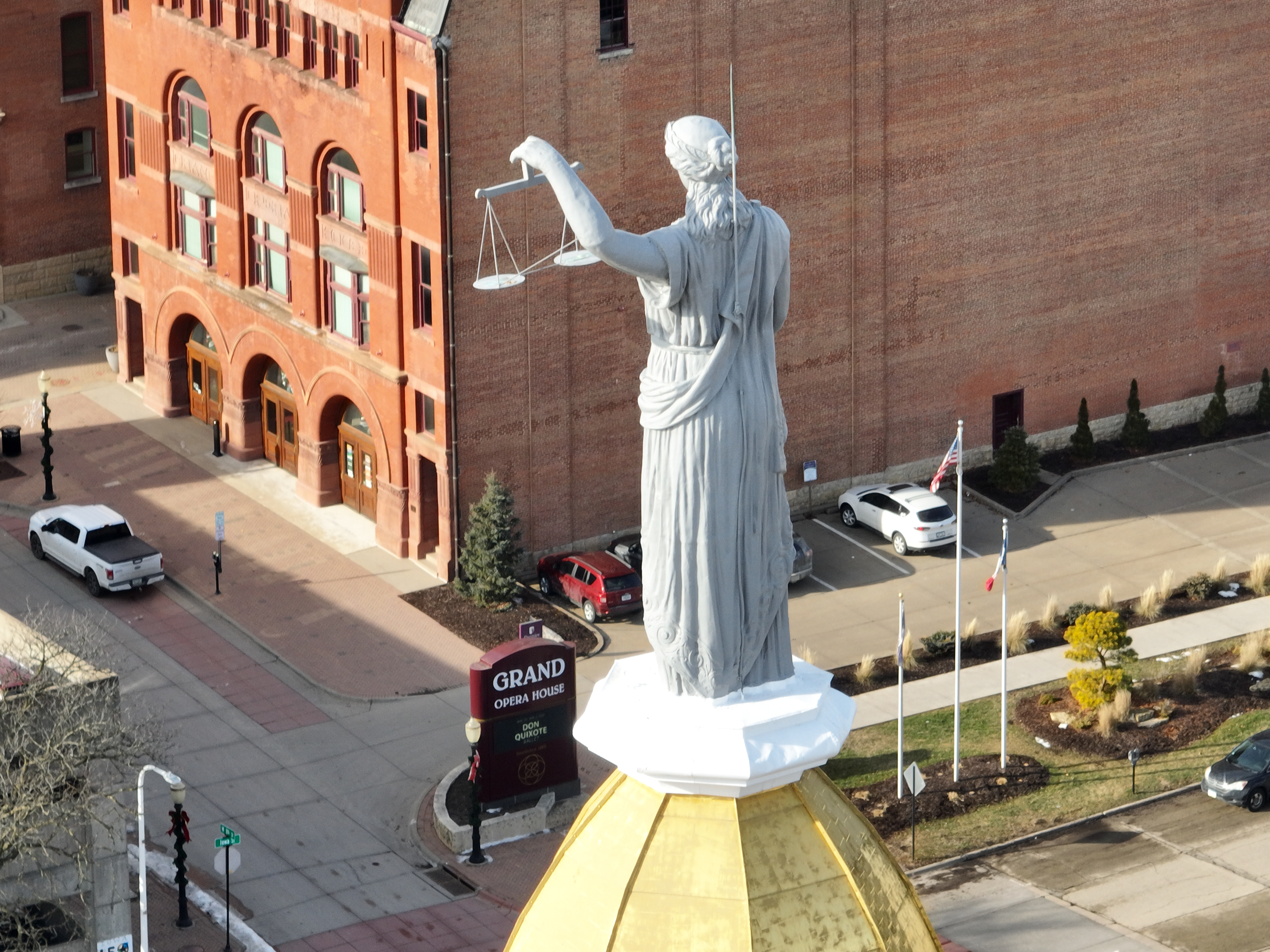 Dubuque County Courthouse. © 2022 Hawkinson Aerial Photography, LLC