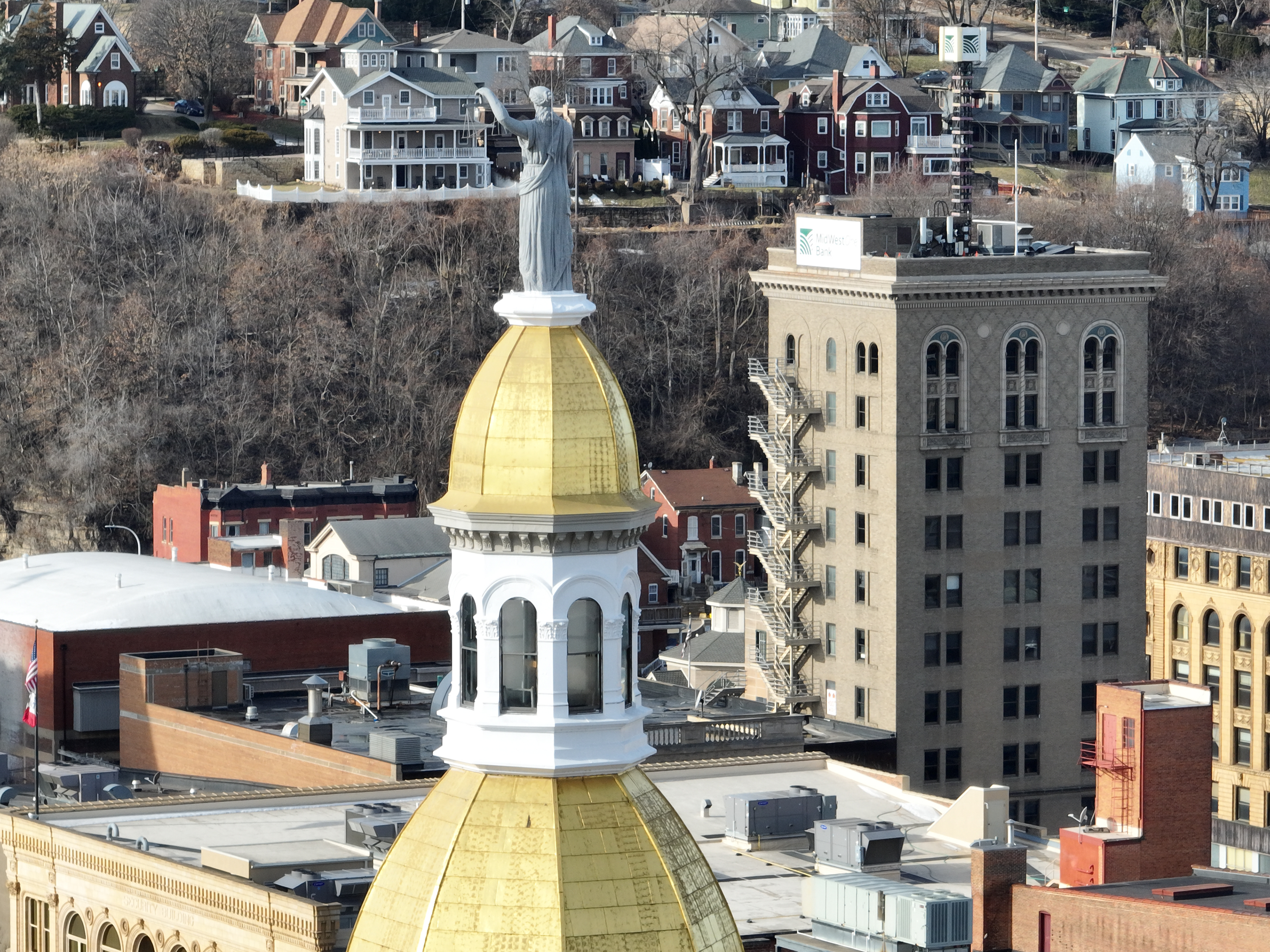 Dubuque County Courthouse. © 2022 Hawkinson Aerial Photography, LLC