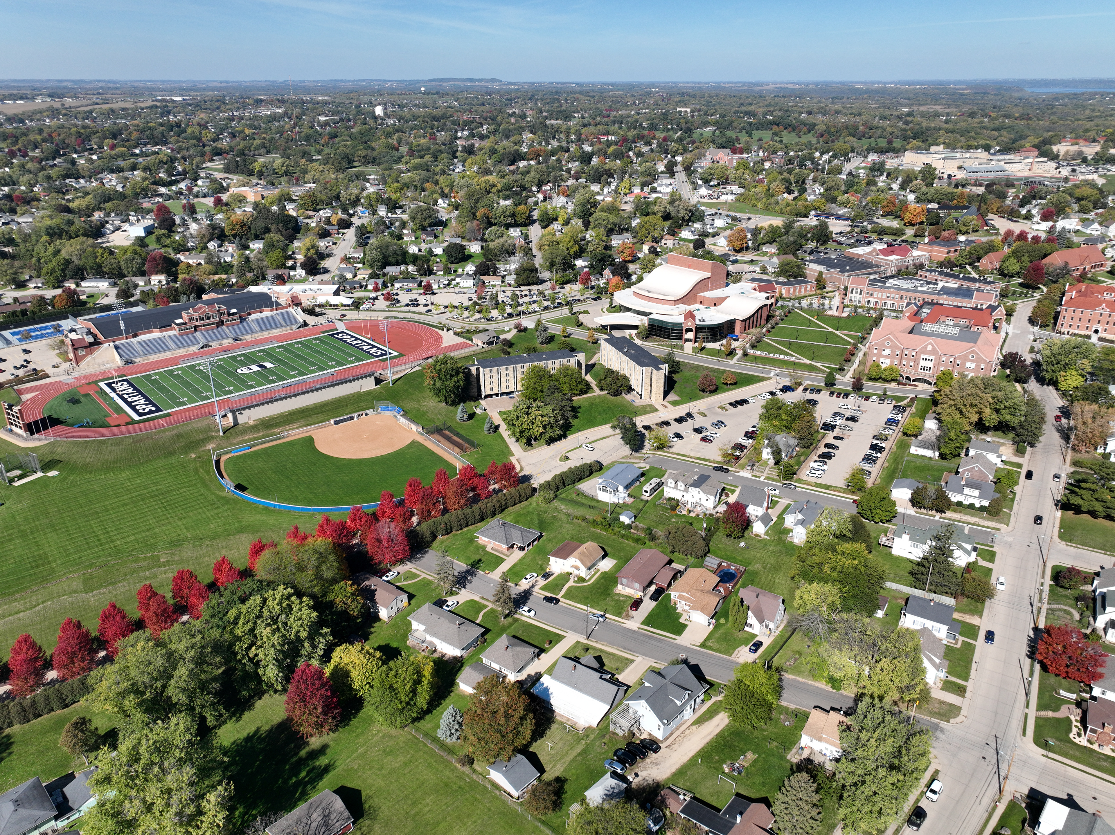 University of Dubuque. Copyright © 2023 Hawkinson Aerial Photography, LLC. All rights reserved.