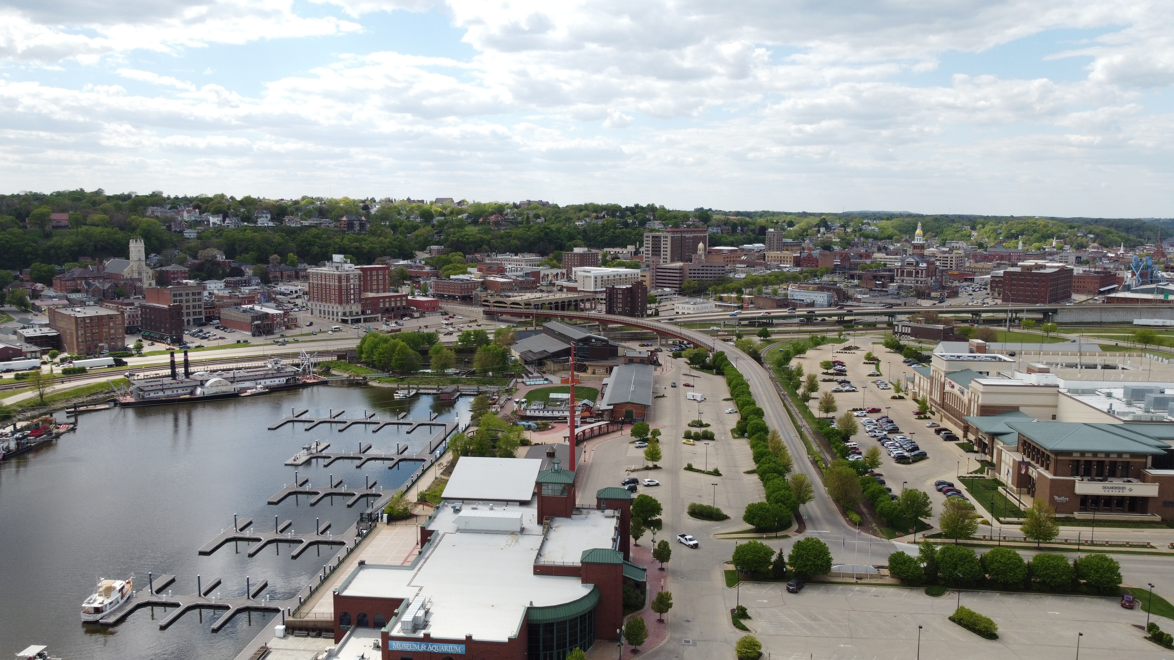 Dubuque Port. © 2021 Hawkinson Aerial Photography, LLC