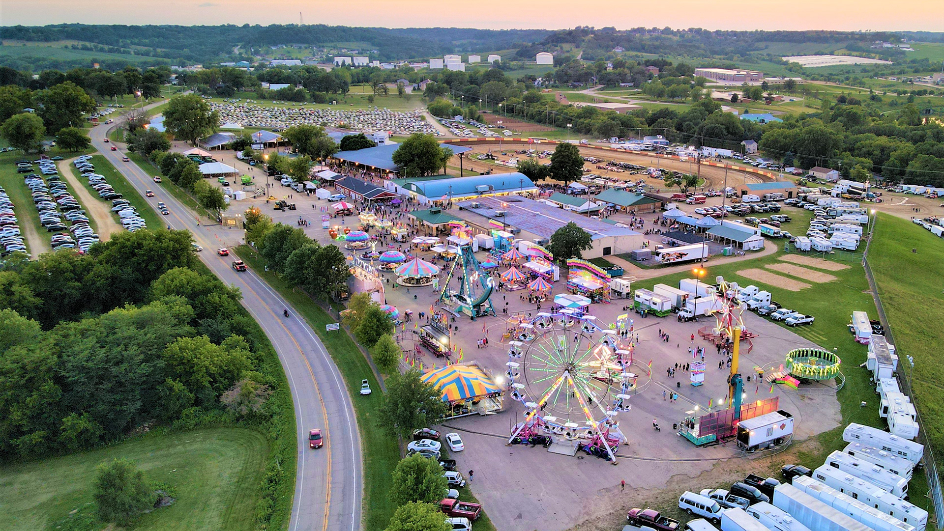 Dubuque County Fair. © 2021 Hawkinson Aerial Photography, LLC