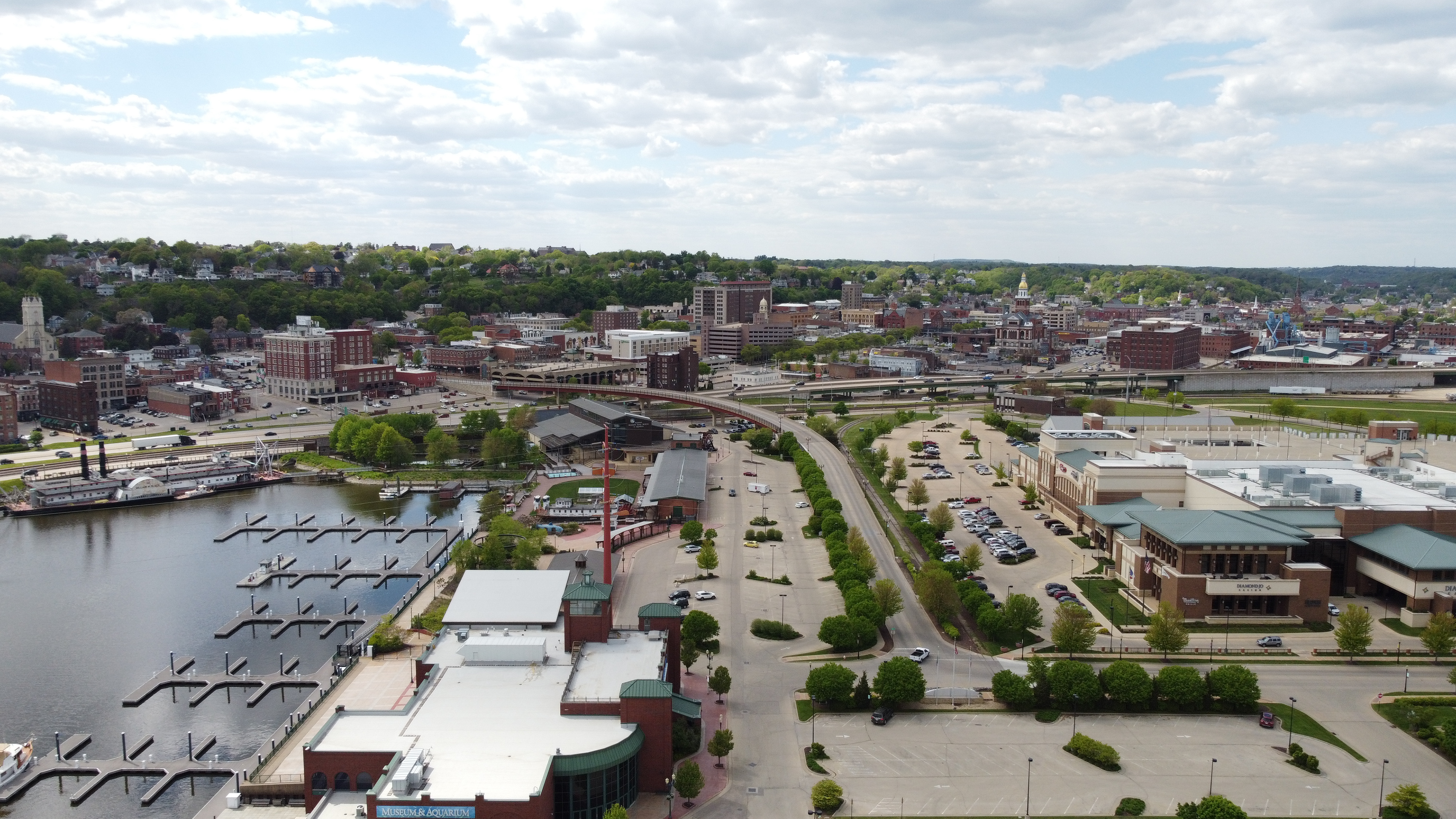 Dubuque Port. © 2021 Hawkinson Aerial Photography, LLC