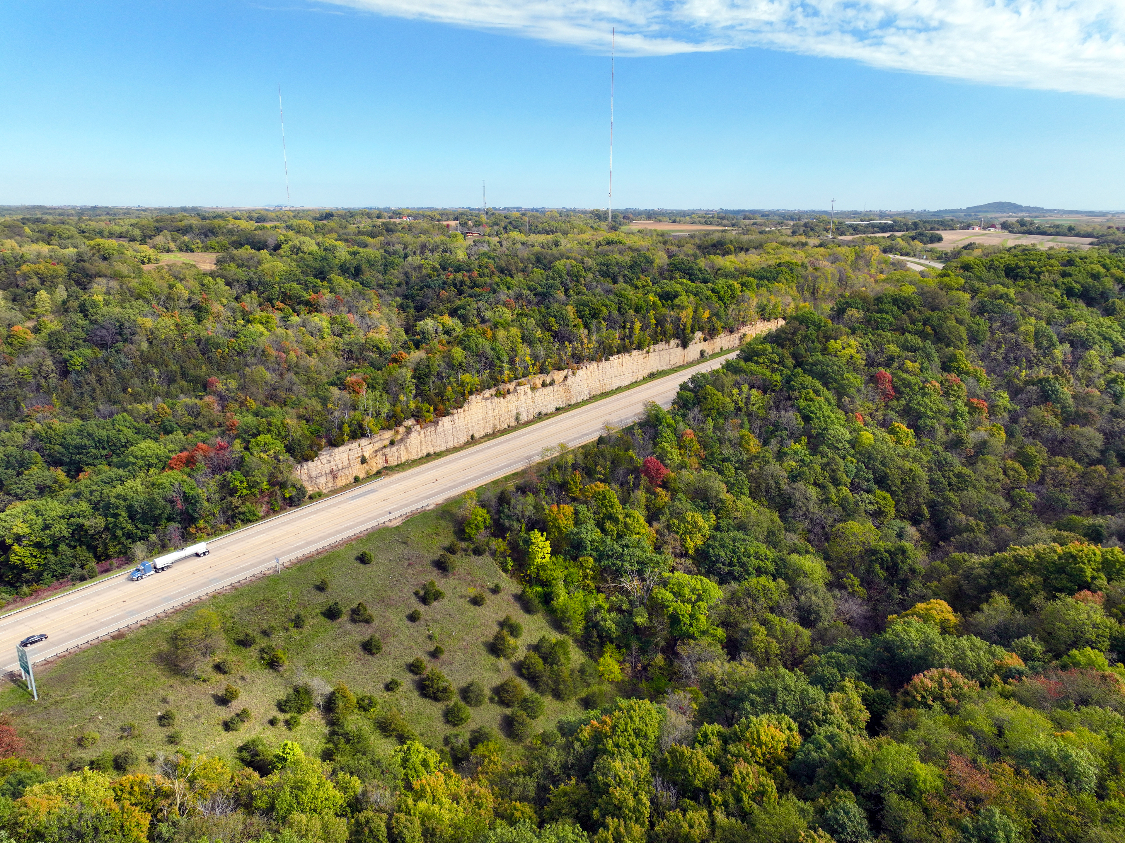 Downtown Dubuque Iowa. © 2023 Hawkinson Aerial Photography, LLC