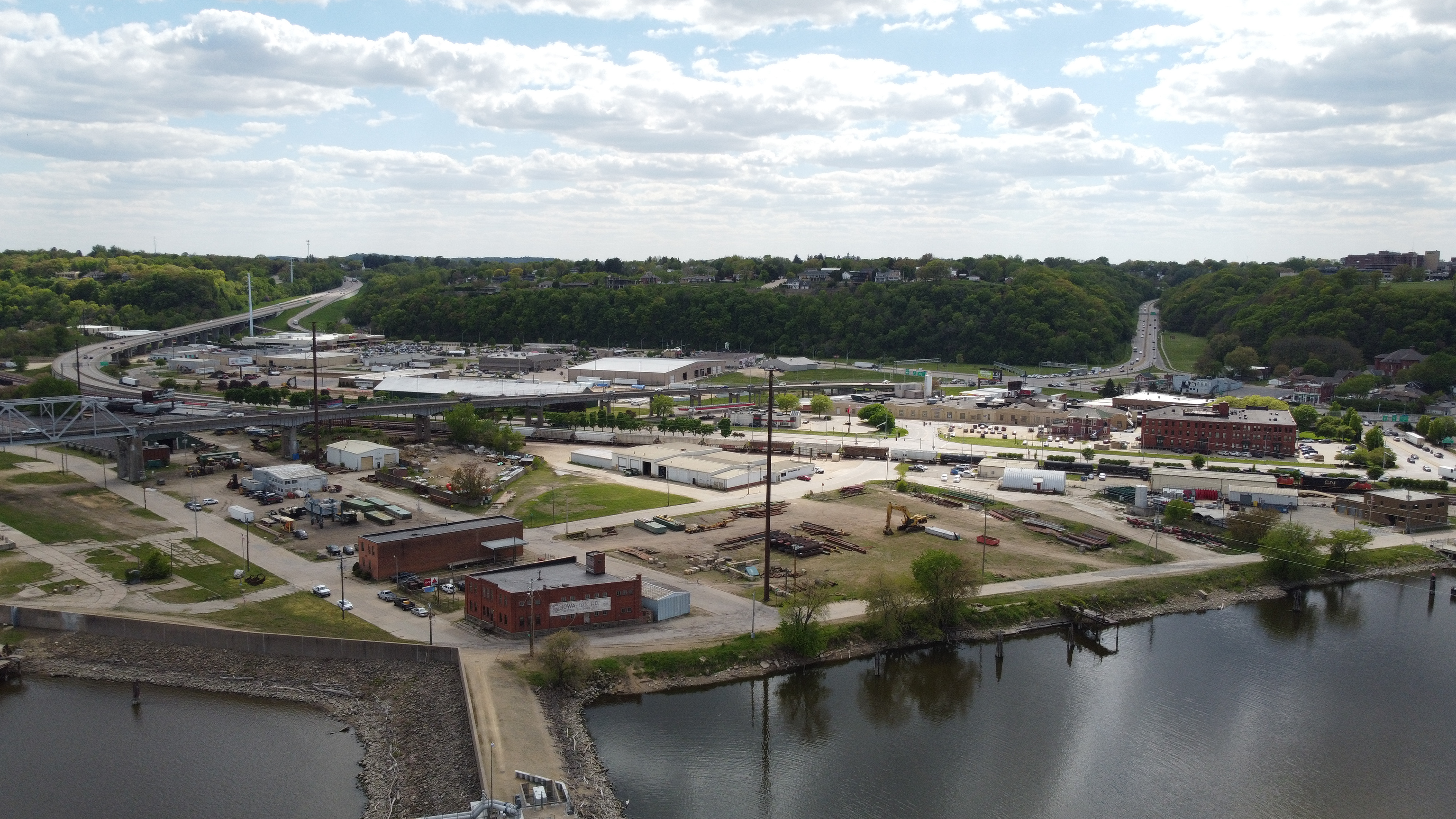 Dubuque Port. © 2021 Hawkinson Aerial Photography, LLC