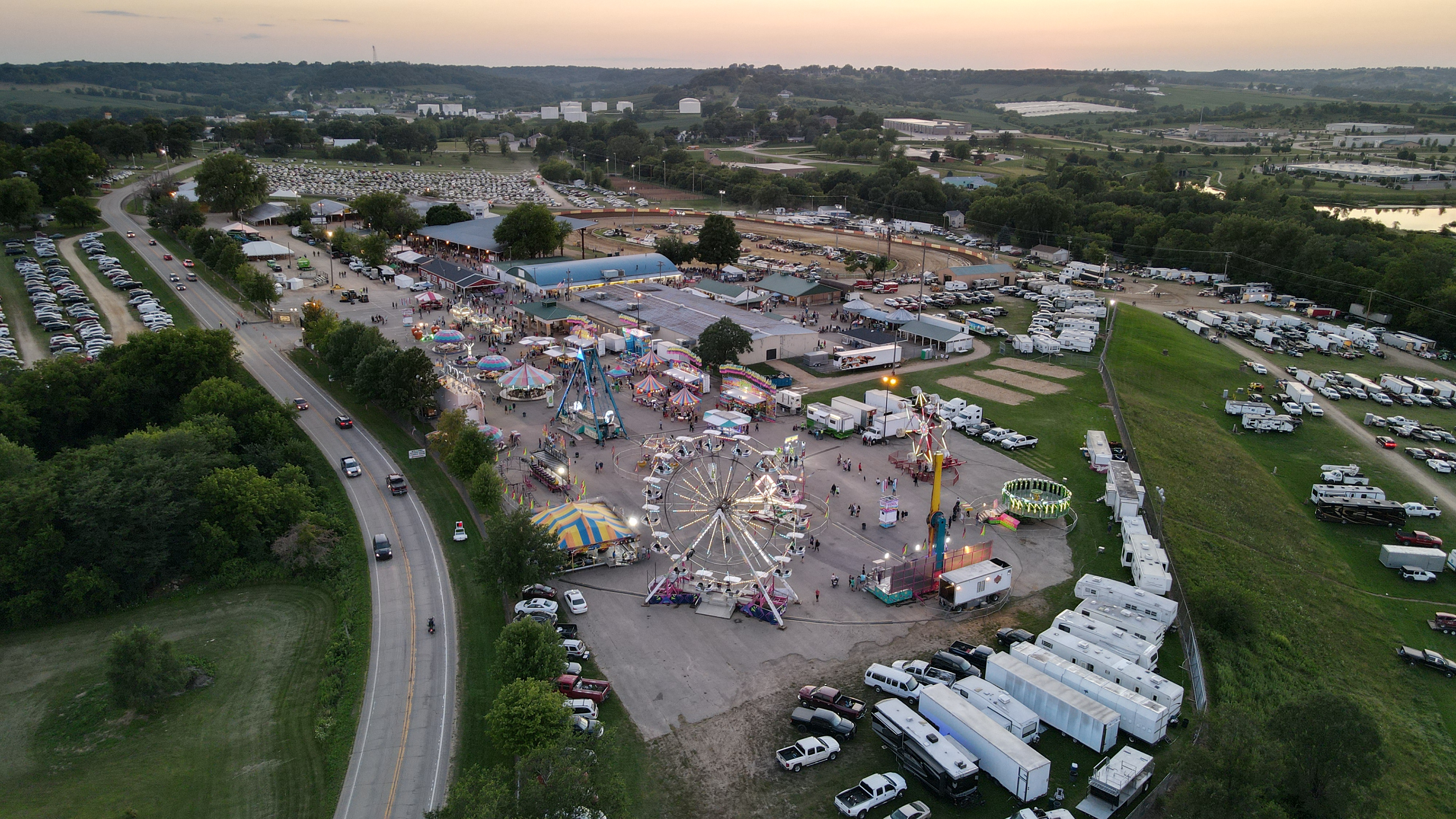 Dubuque County Fair. © 2021 Hawkinson Aerial Photography, LLC
