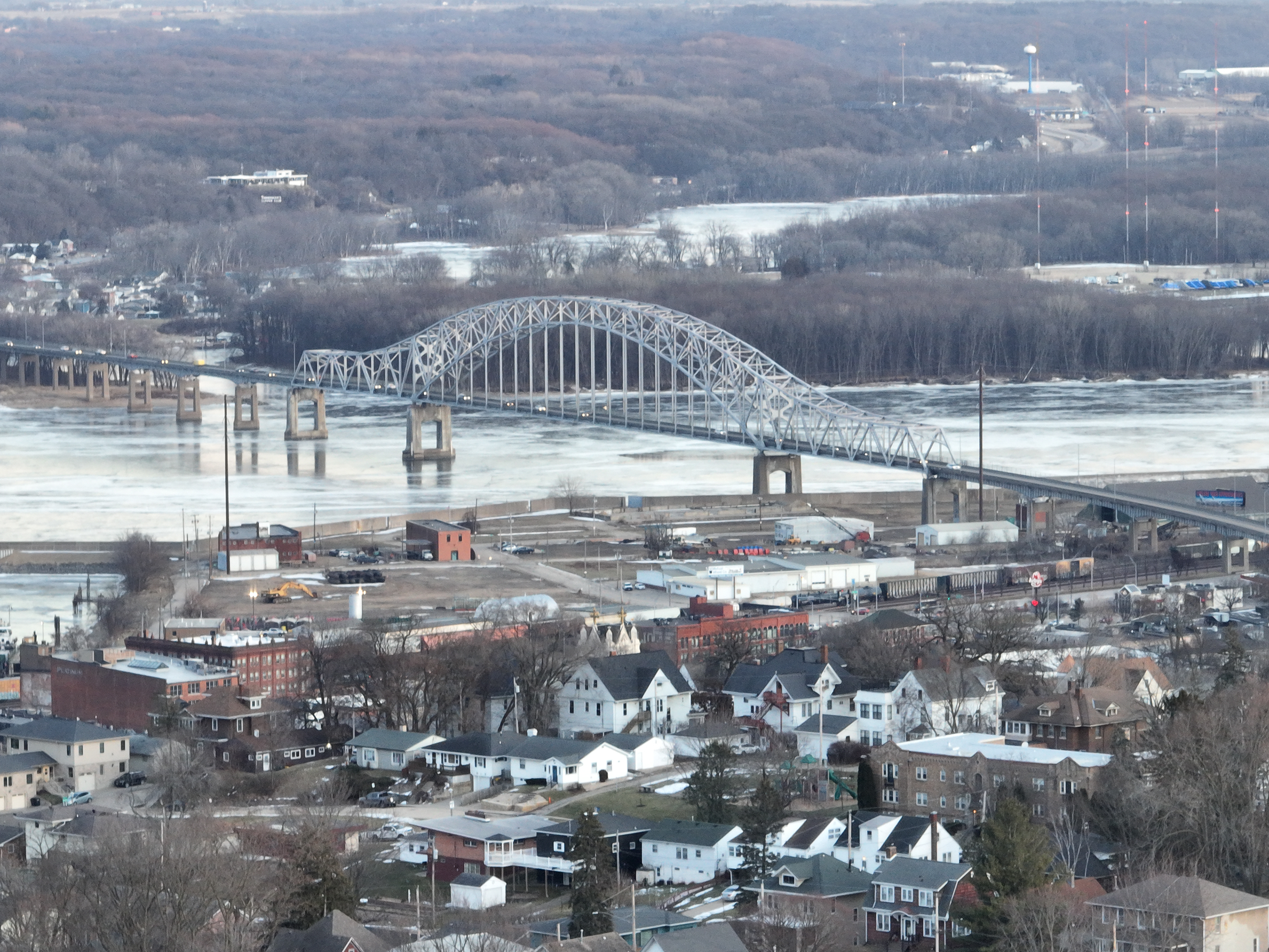 Julien Dubuque Bridge. © 2022 Hawkinson Aerial Photography, LLC