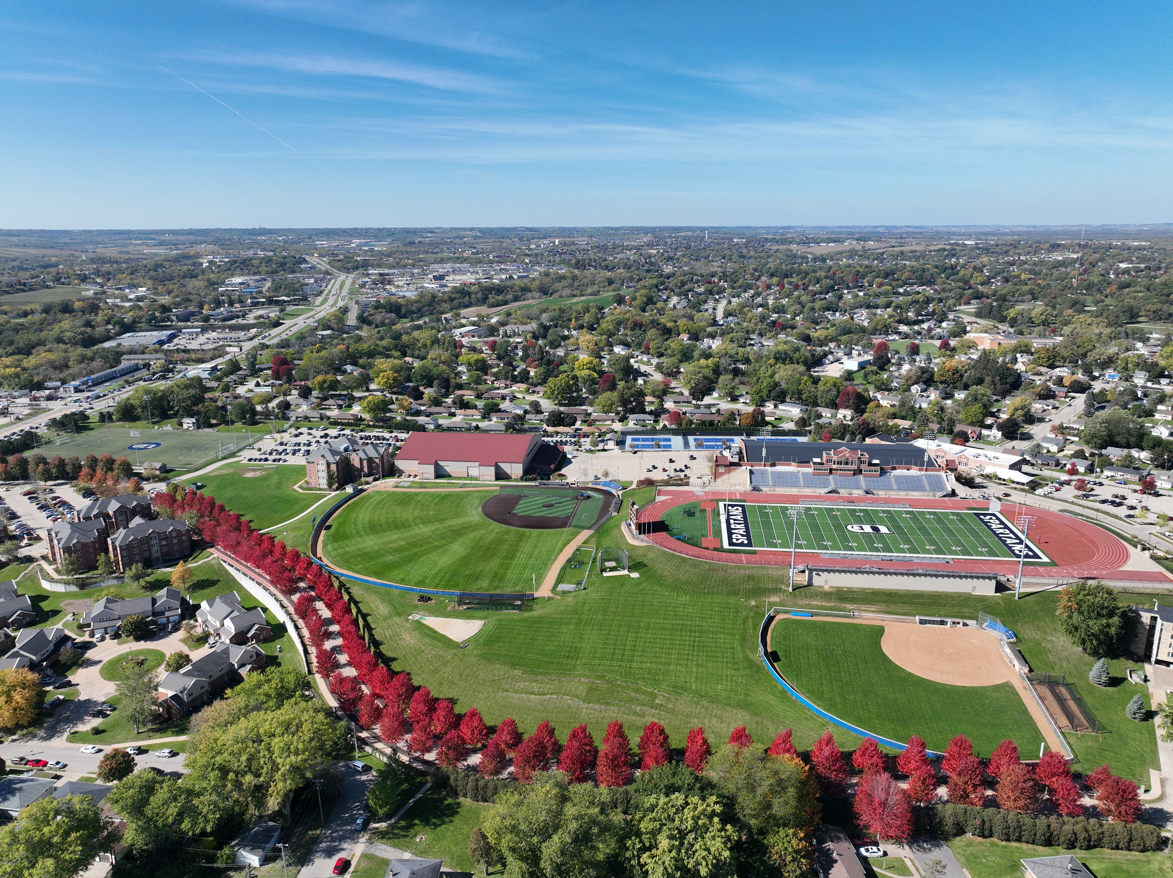 University of Dubuque. Copyright © 2023 Hawkinson Aerial Photography, LLC. All rights reserved.