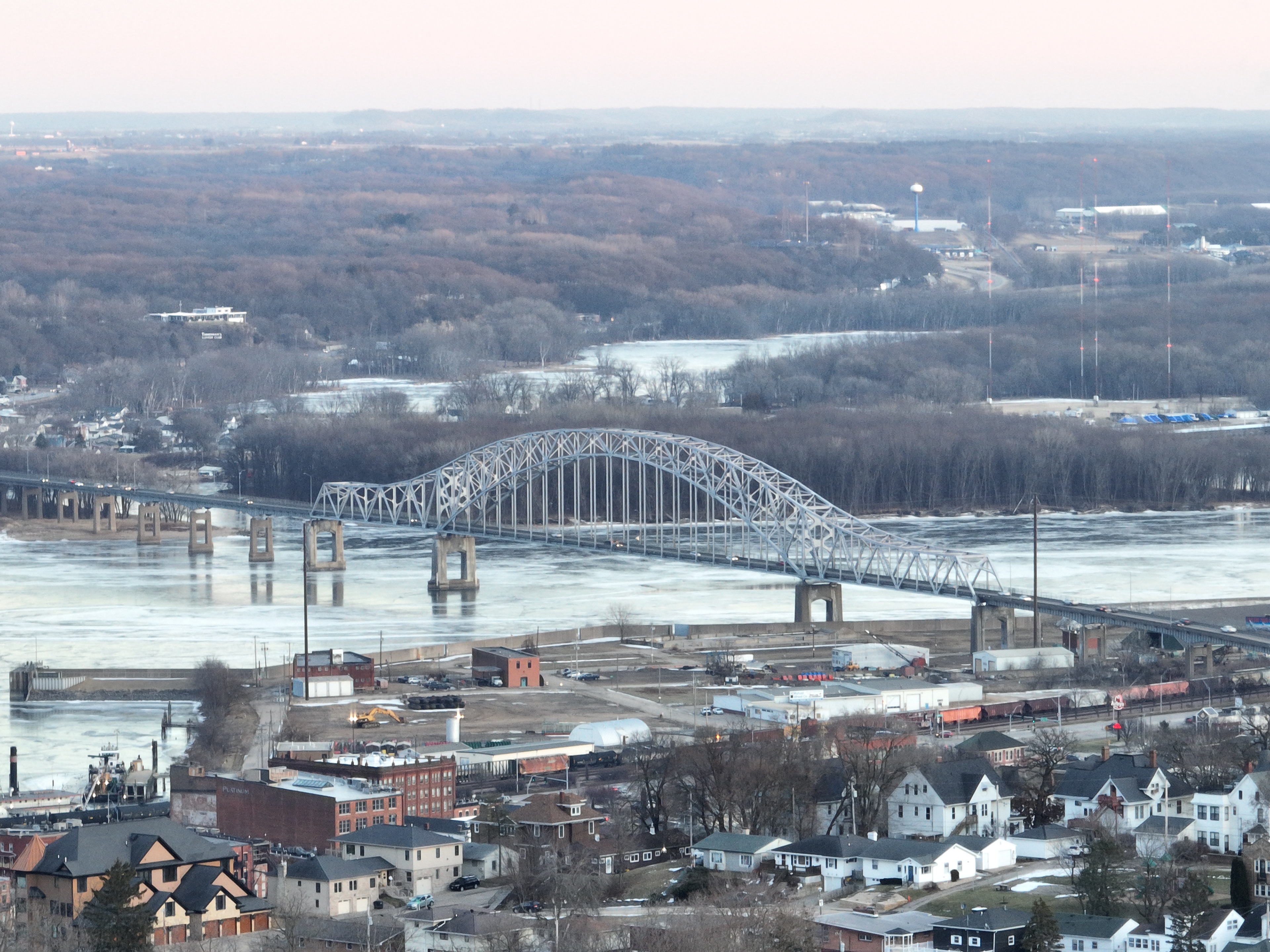 Julien Dubuque Bridge. © 2022 Hawkinson Aerial Photography, LLC