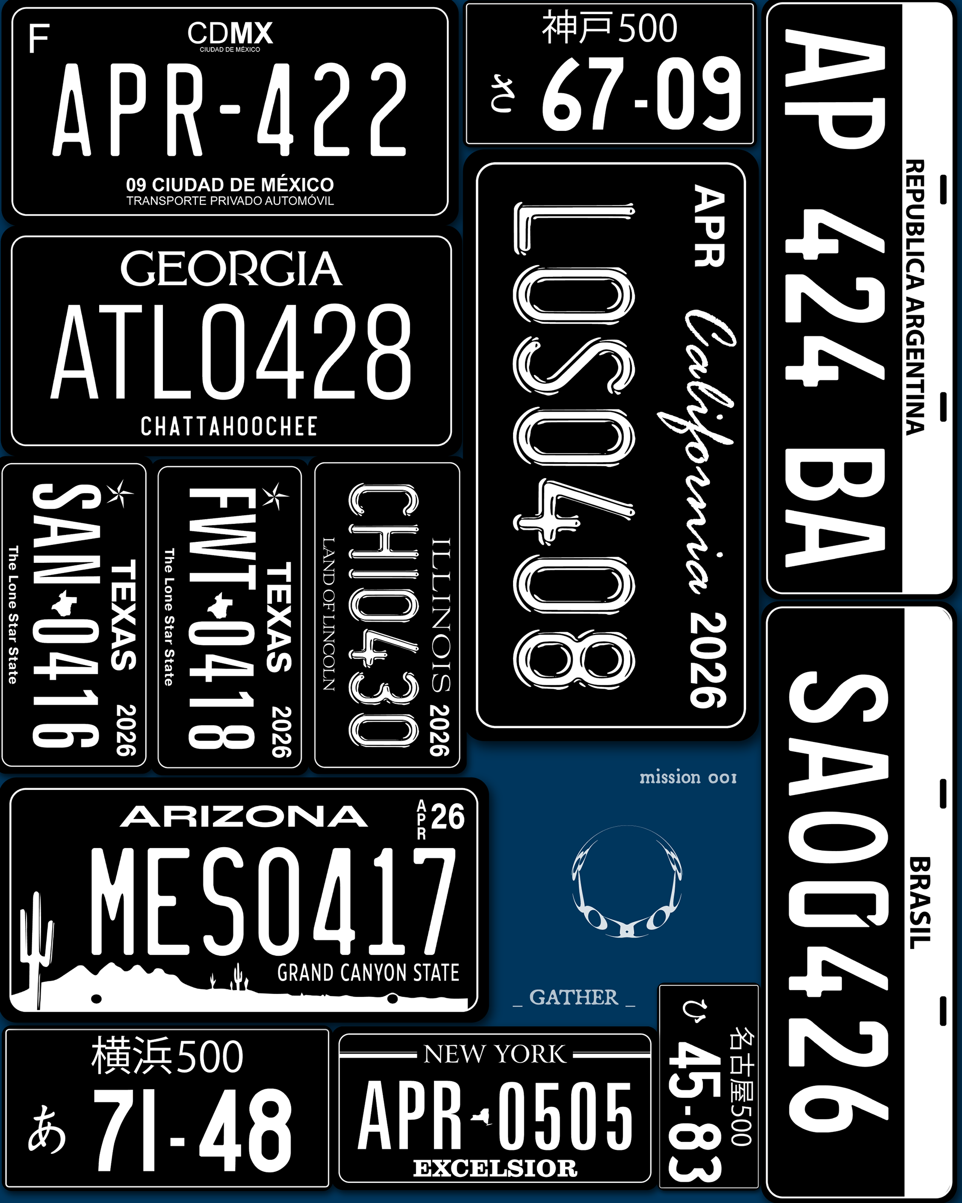 LICENSE PLATE DESIGN 1
